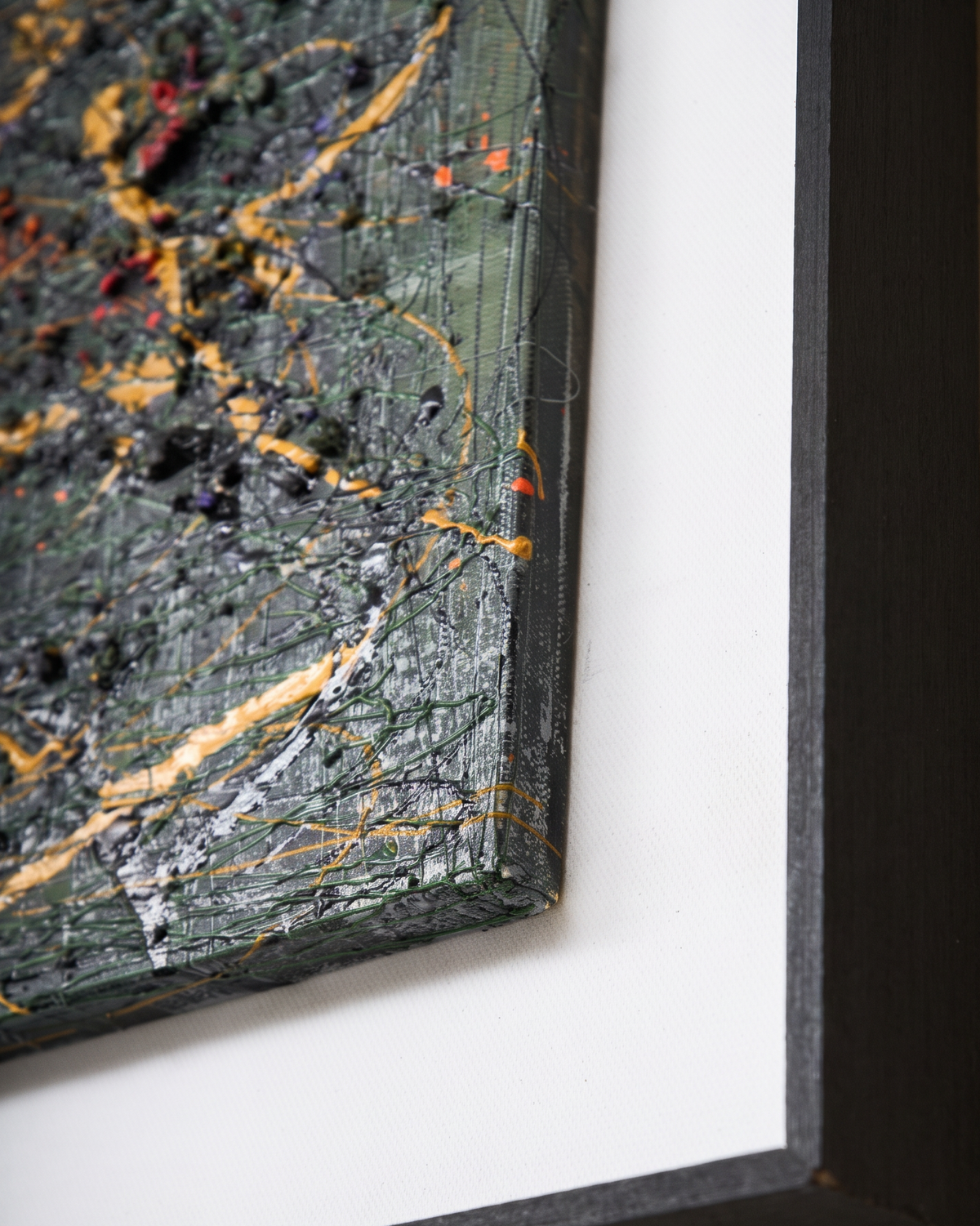Moss & Embers - Modern Abstract Wallart