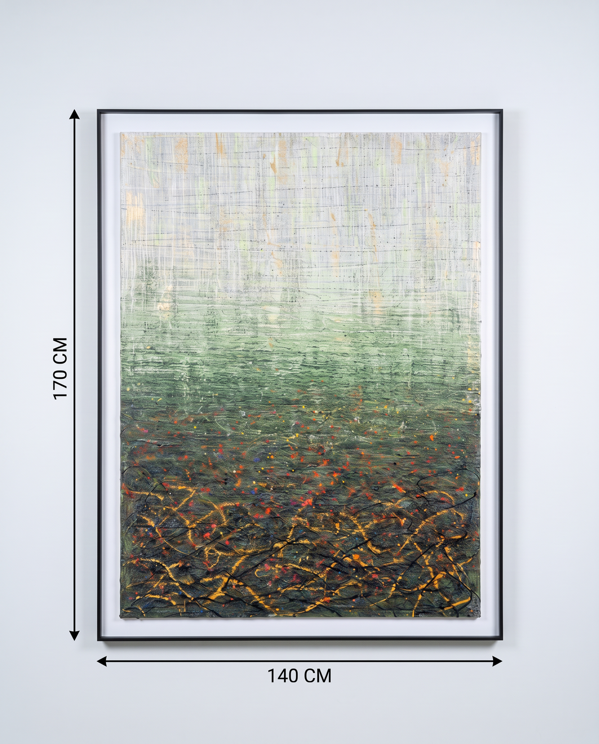 Moss & Embers - Modern Abstract Wallart