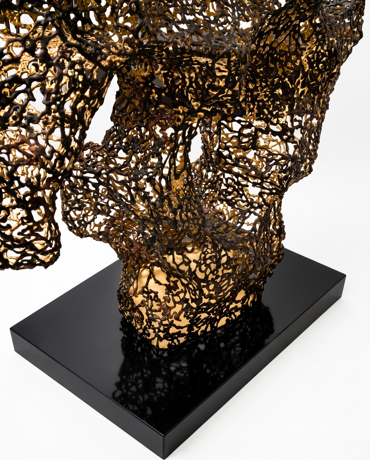 Mycelium Matrix Stainless Steel Sculpture