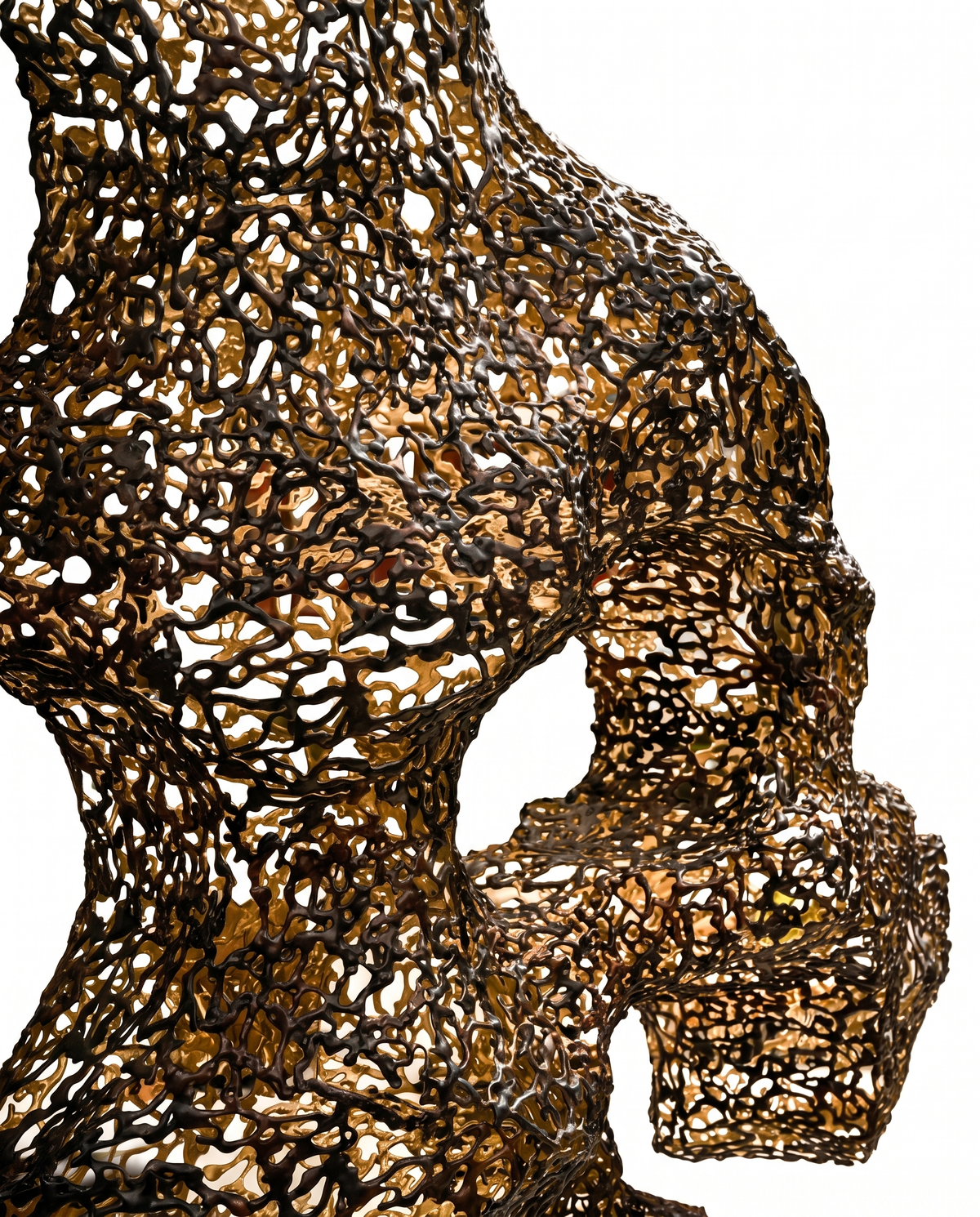 Mycelium Matrix Stainless Steel Sculpture