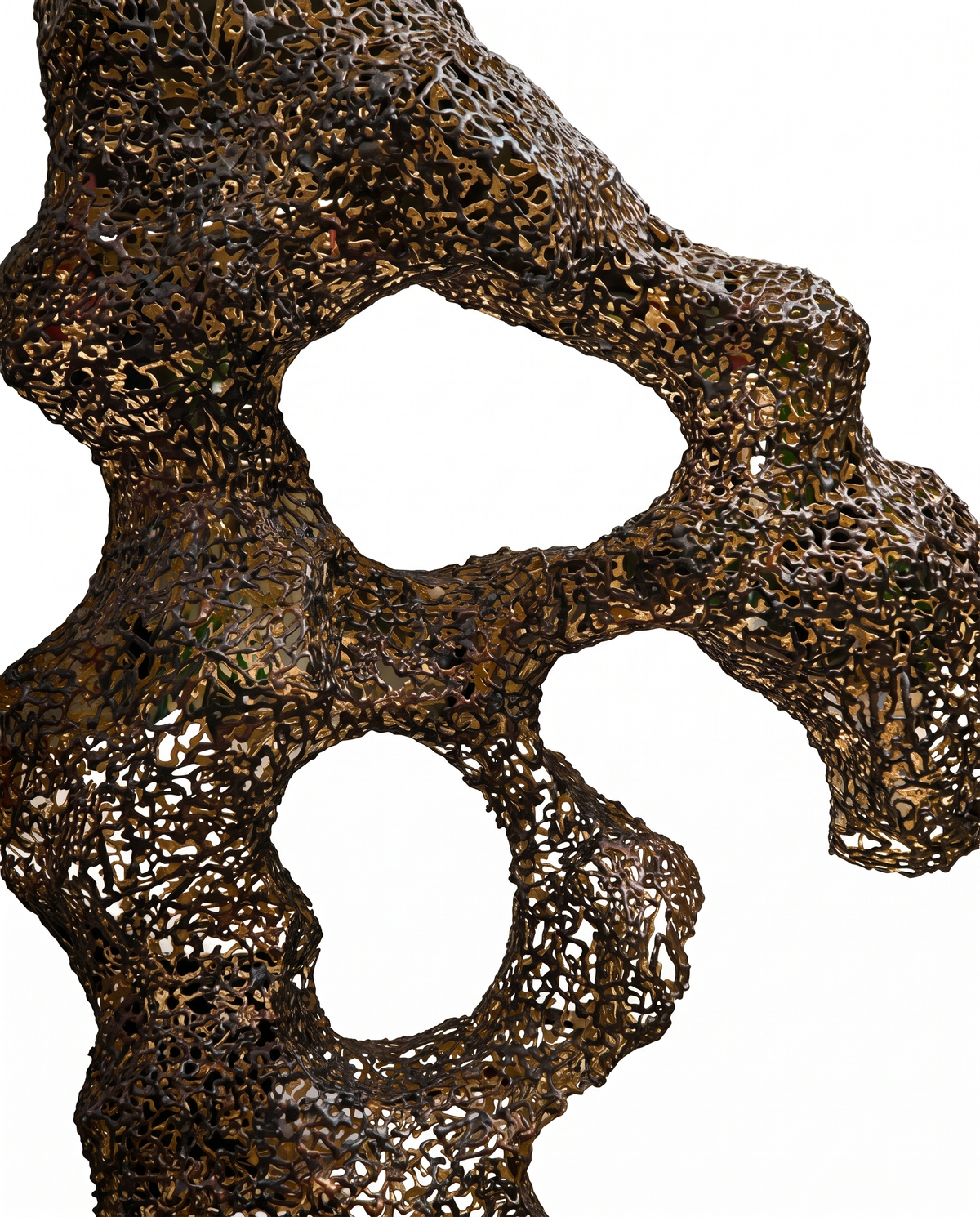 Mycelium Matrix Stainless Steel Sculpture
