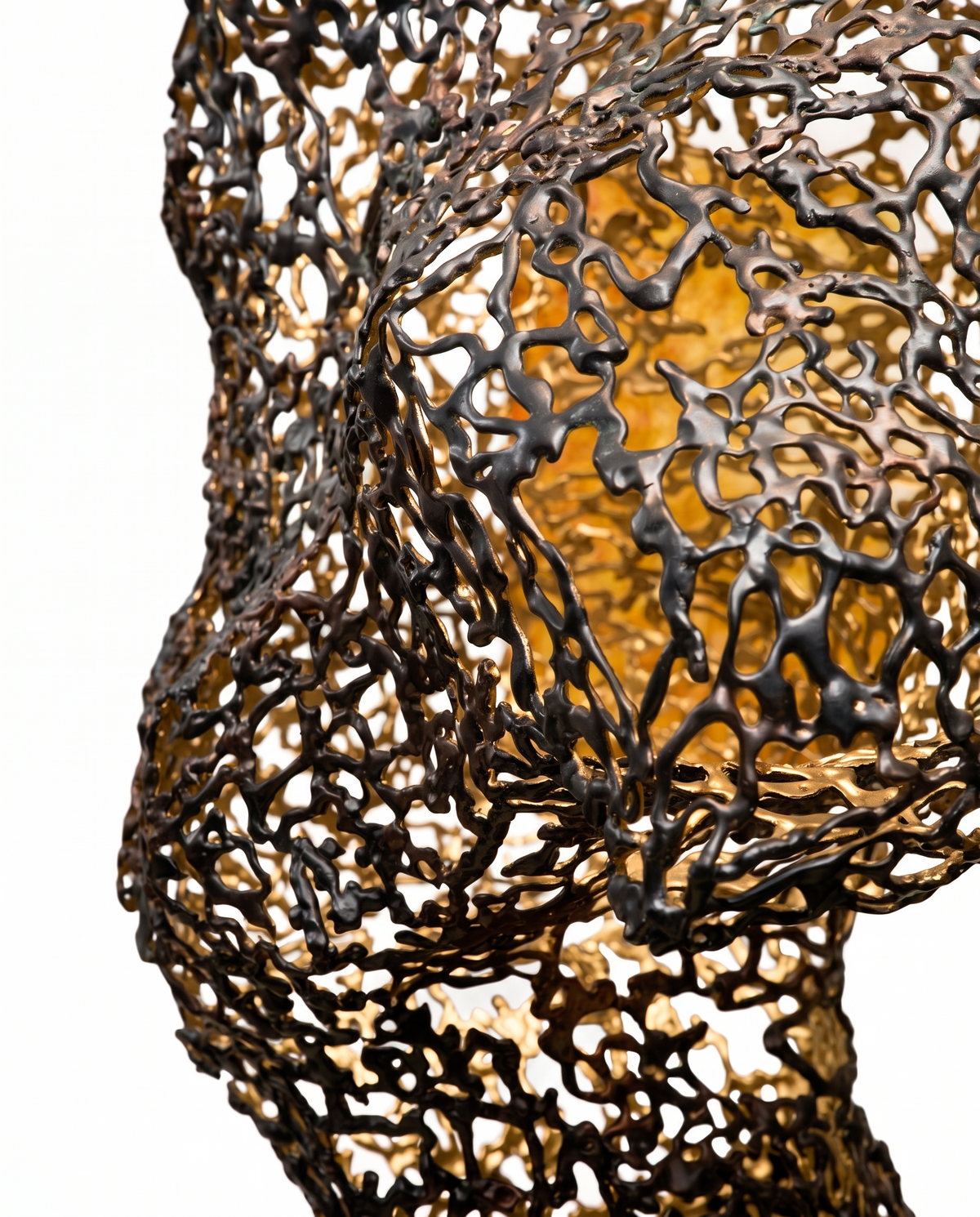 Mycelium Matrix Stainless Steel Sculpture