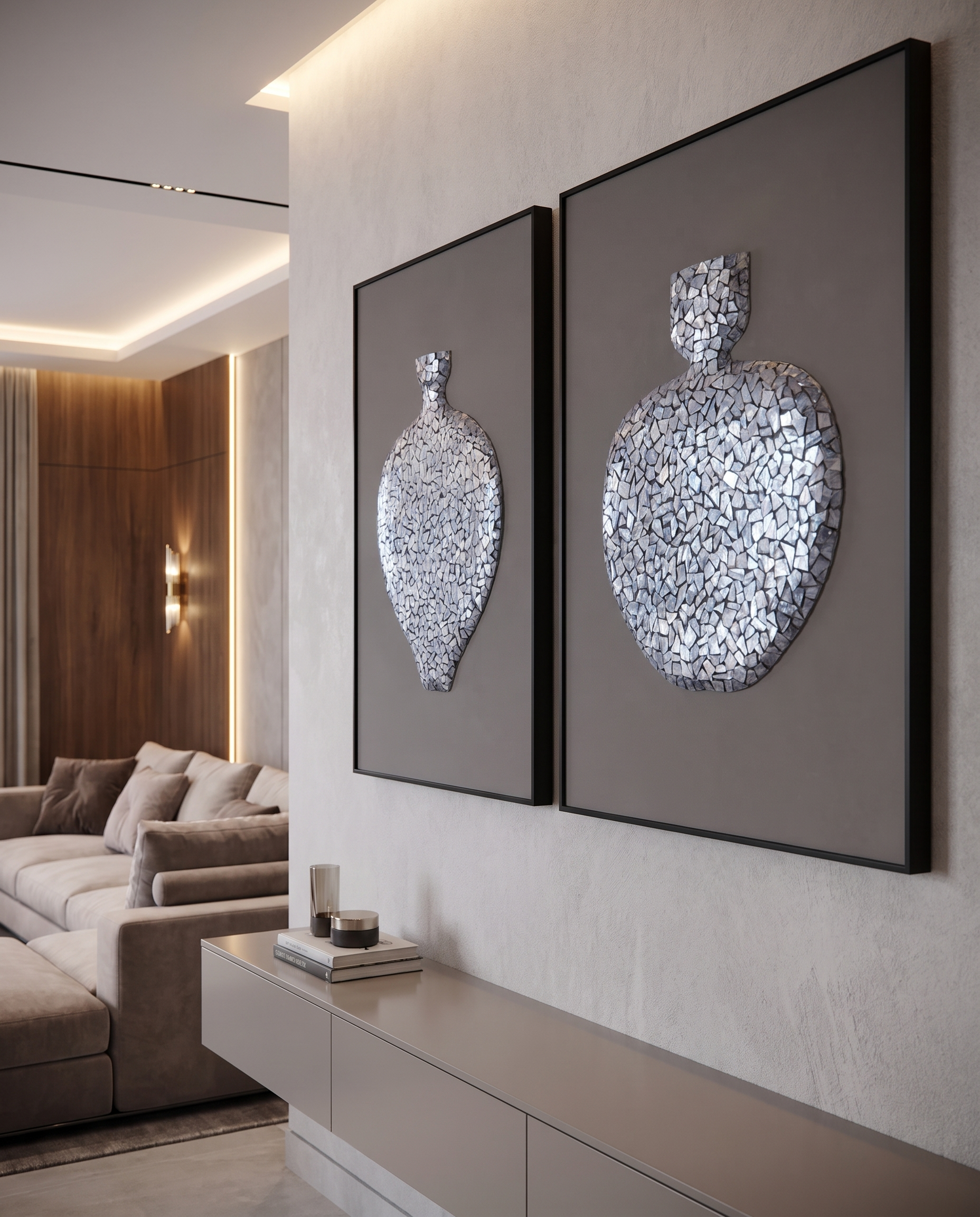 Nacreous Vessels - Modern Luxury Wallart