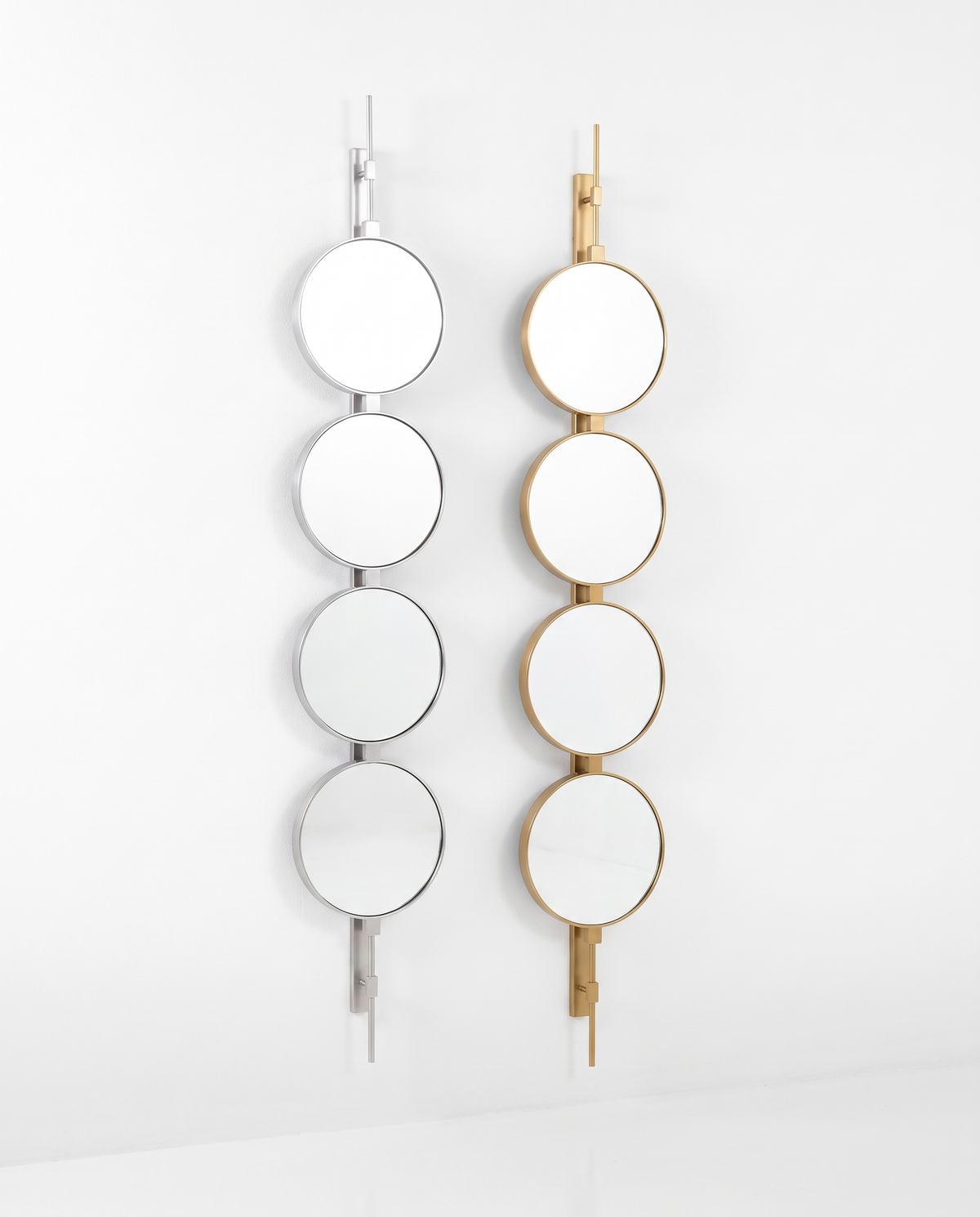 Orbital Drop - Button Wall Mirror Duo