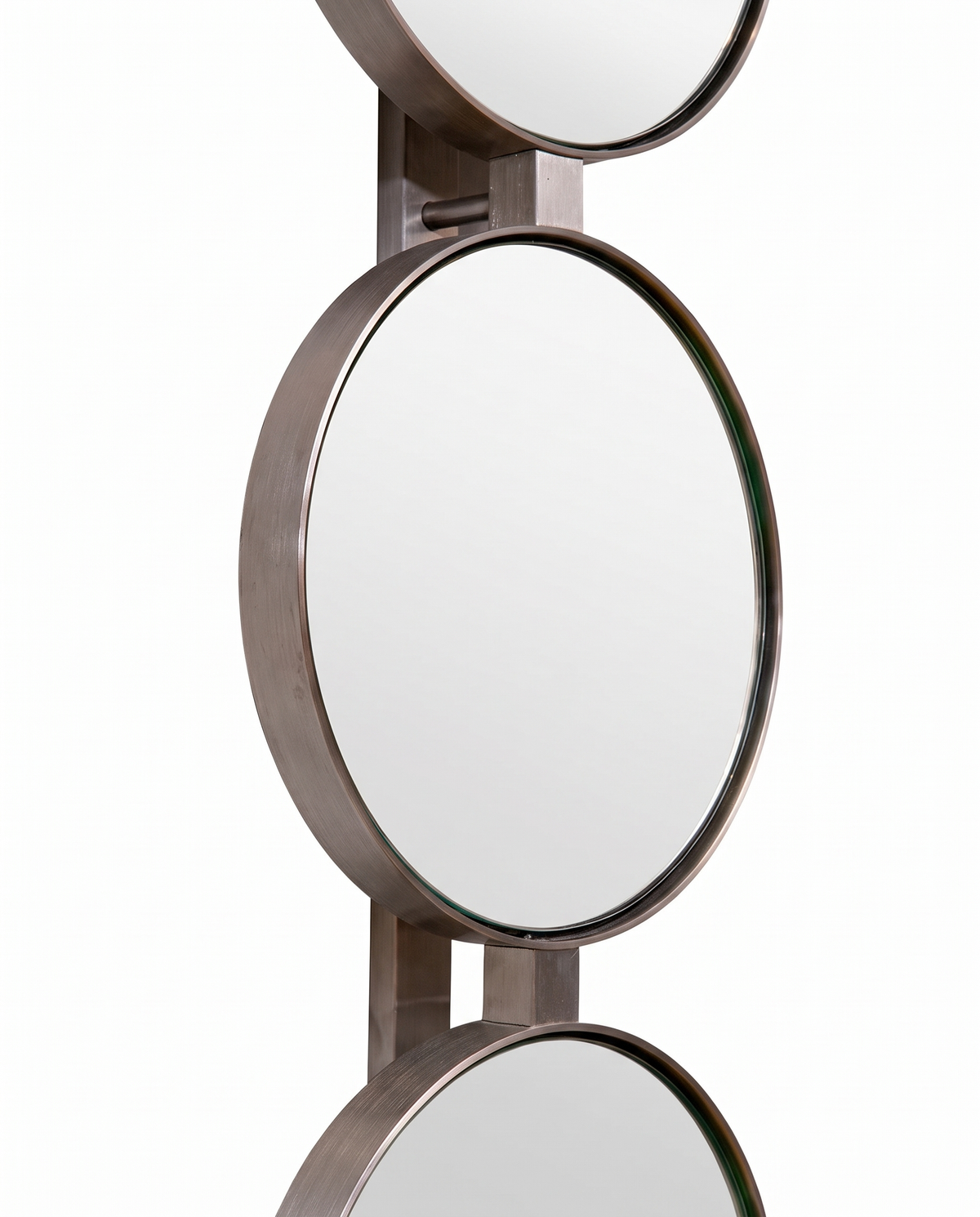 Orbital Drop - Button Wall Mirror Duo
