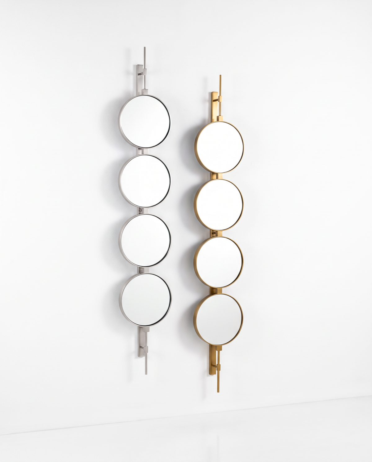 Orbital Drop - Button Wall Mirror Duo