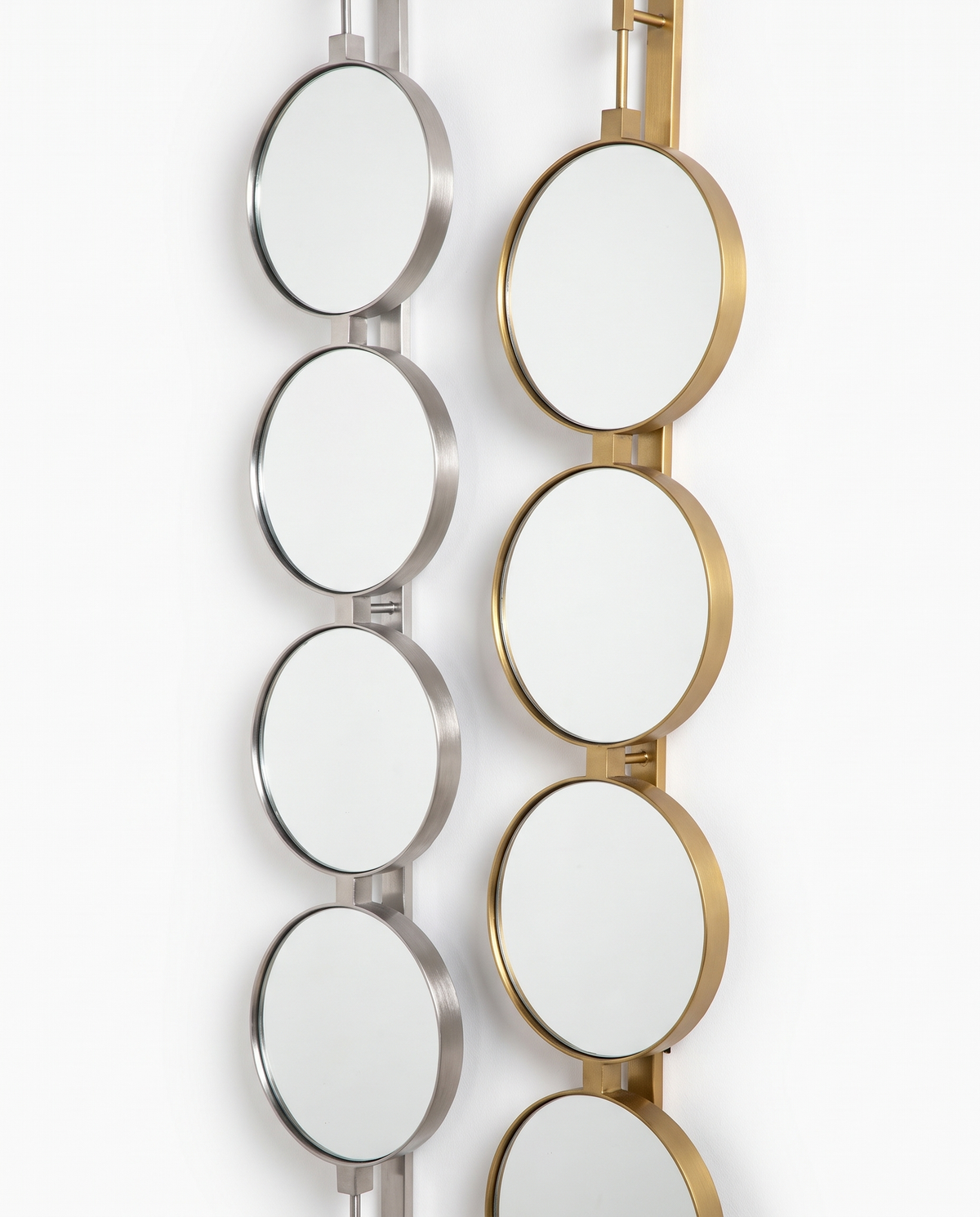 Orbital Drop - Button Wall Mirror Duo