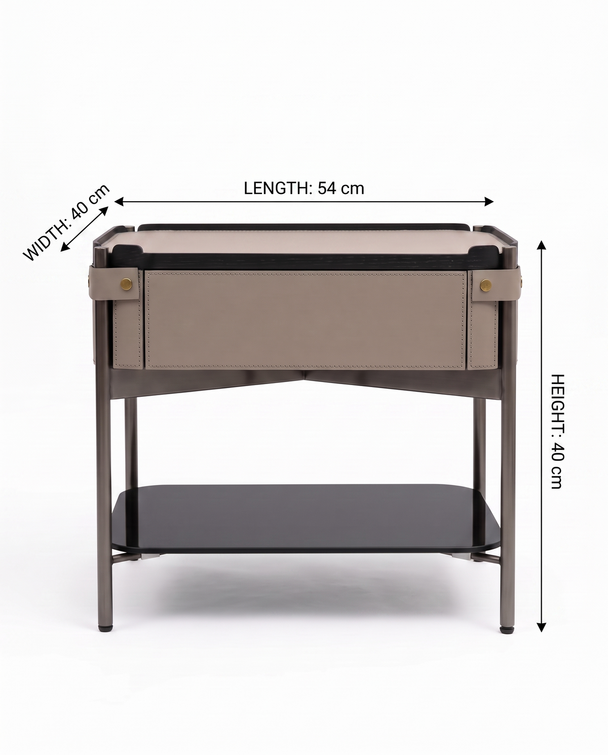 Panzano Nightstand Bedside Table(Set of 2)