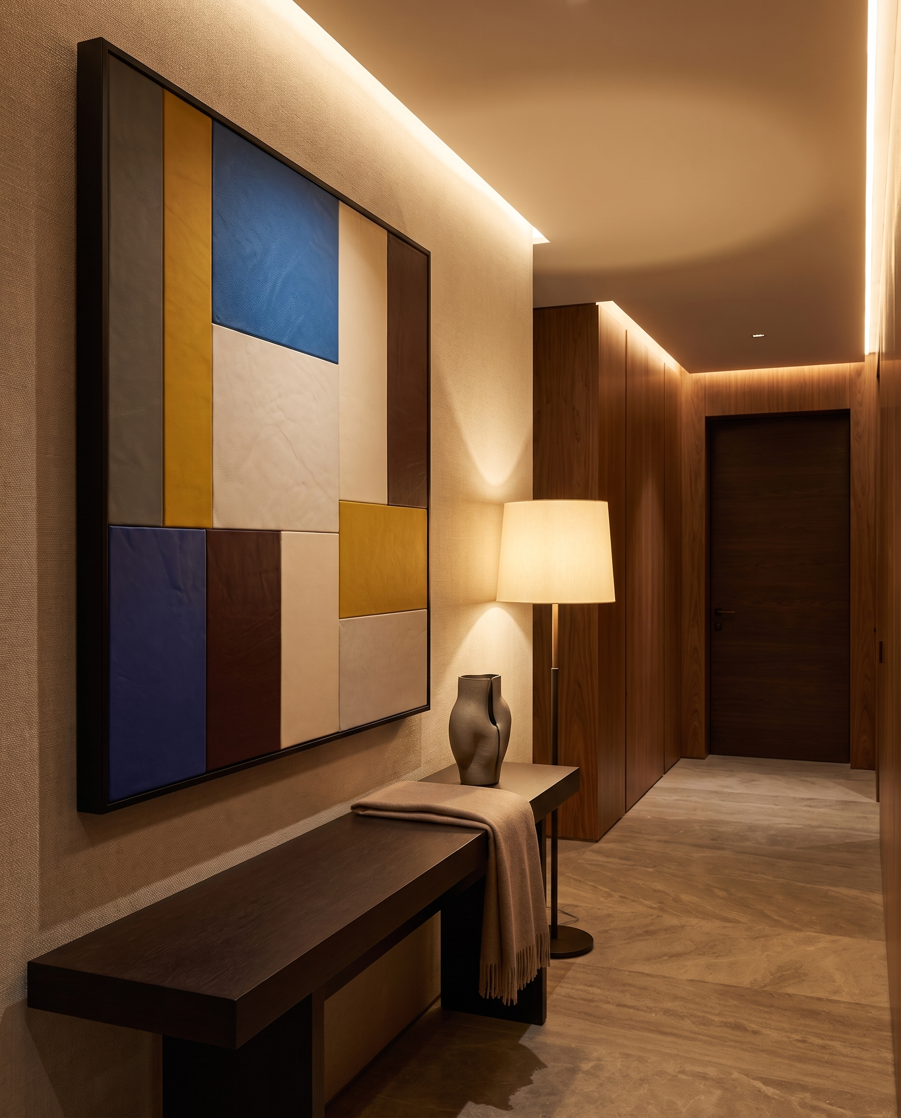 Tactile Planes - Modern Luxury Leather Wallart
