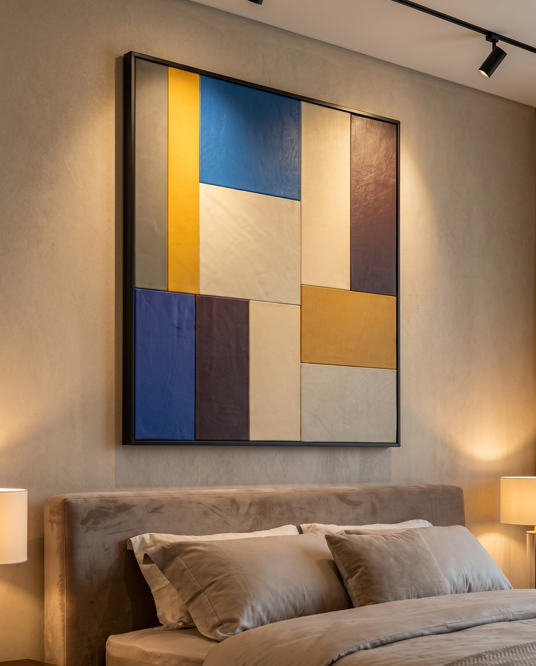 Tactile Planes - Modern Luxury Leather Wallart