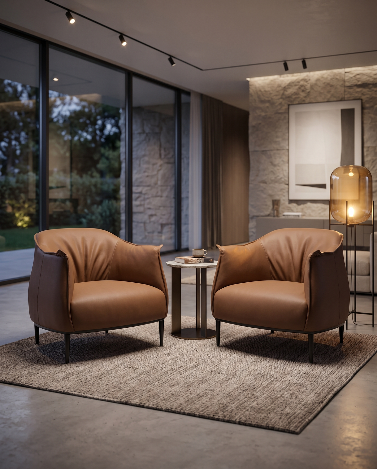 Tan Haven Armchair (Set of 2)