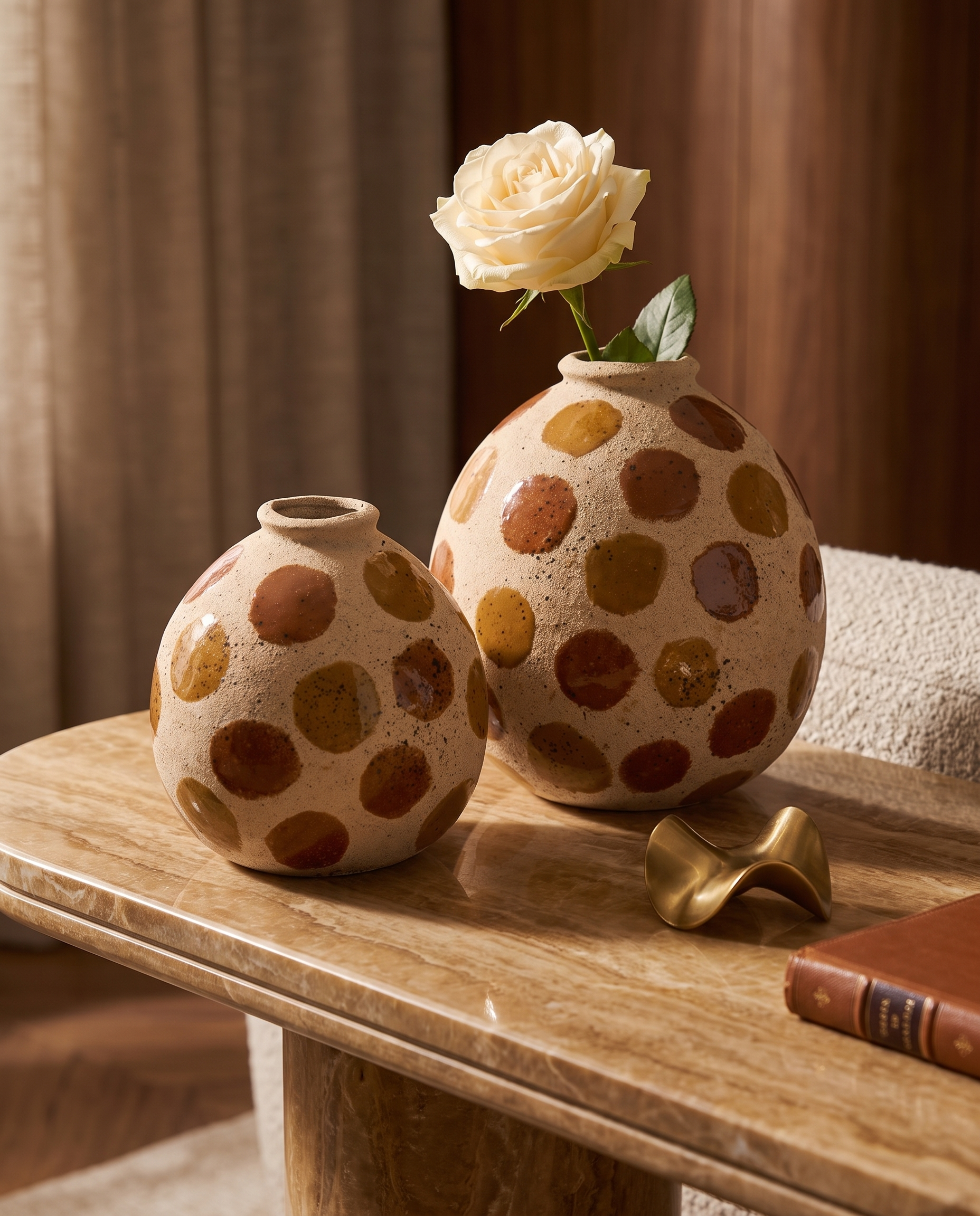 Terracotta Moons Decor Set