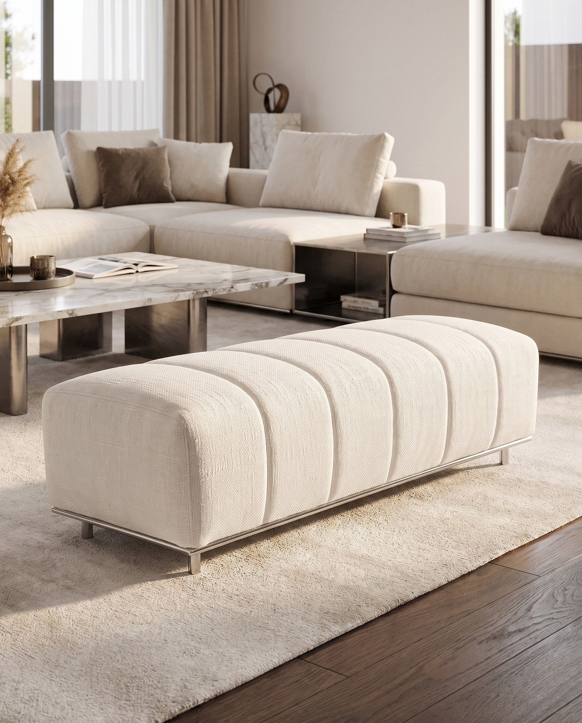 The Alva Modern Soft Bench
