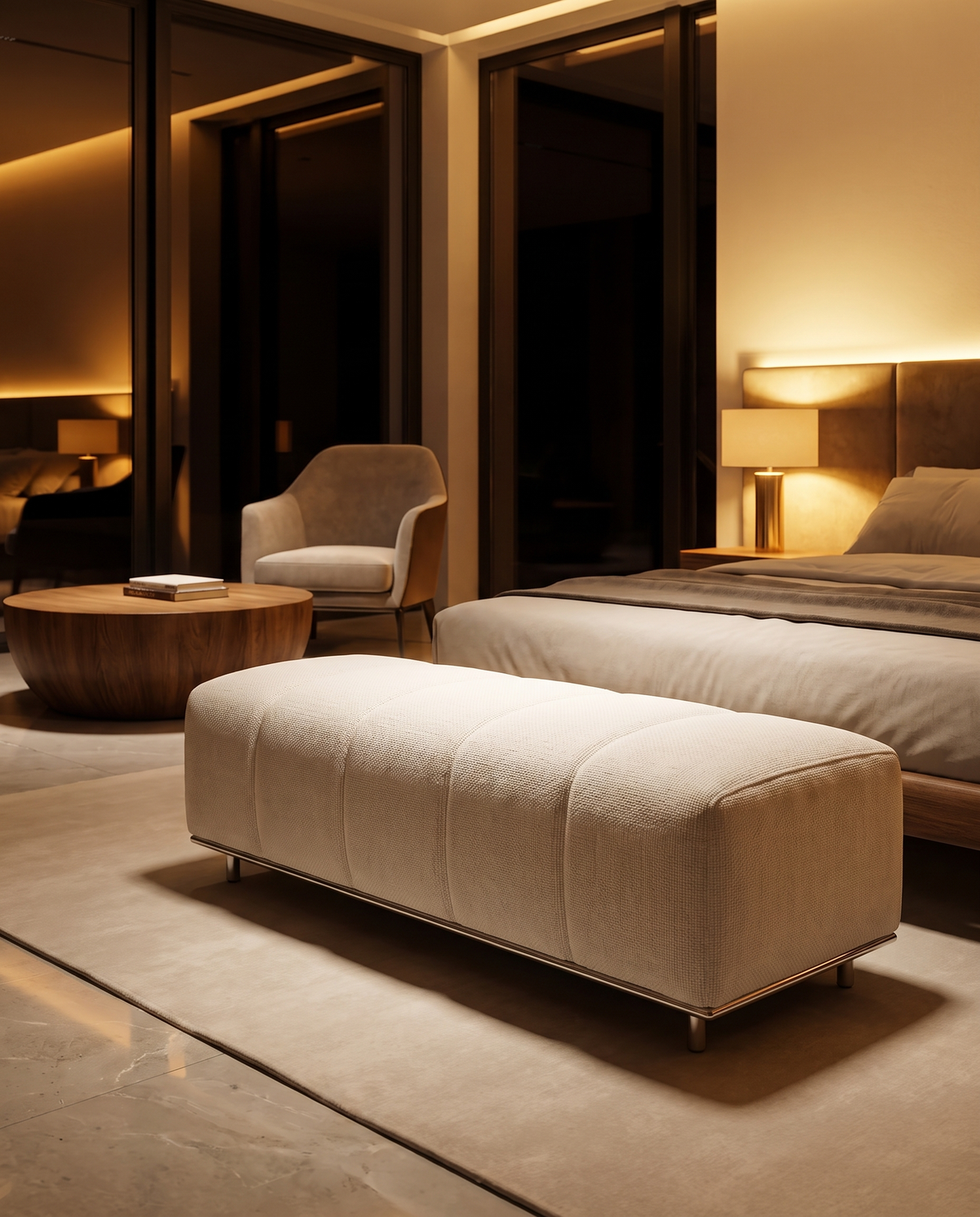 The Alva Modern Soft Bench