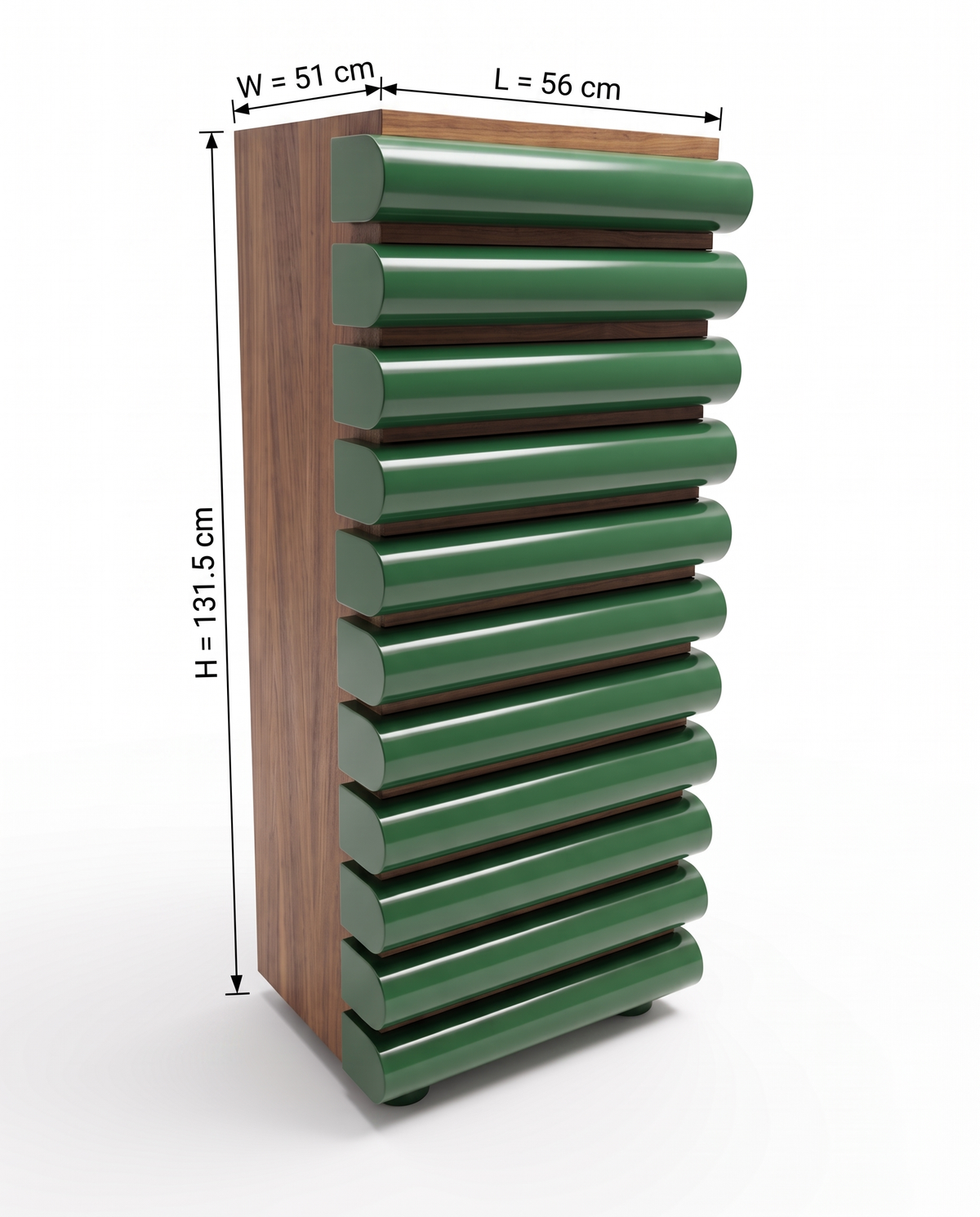 The Emerald Pillar Green Drawer