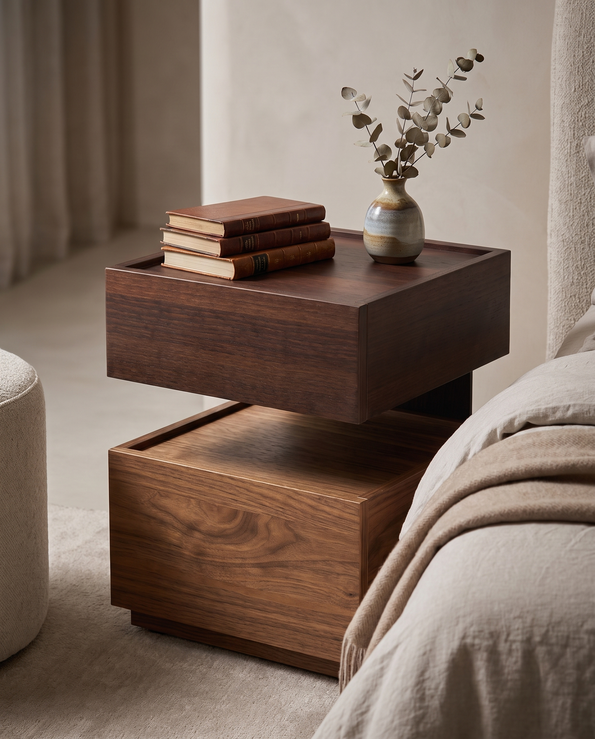 The Levitt Nightstand Bedside Table(Set of 2)