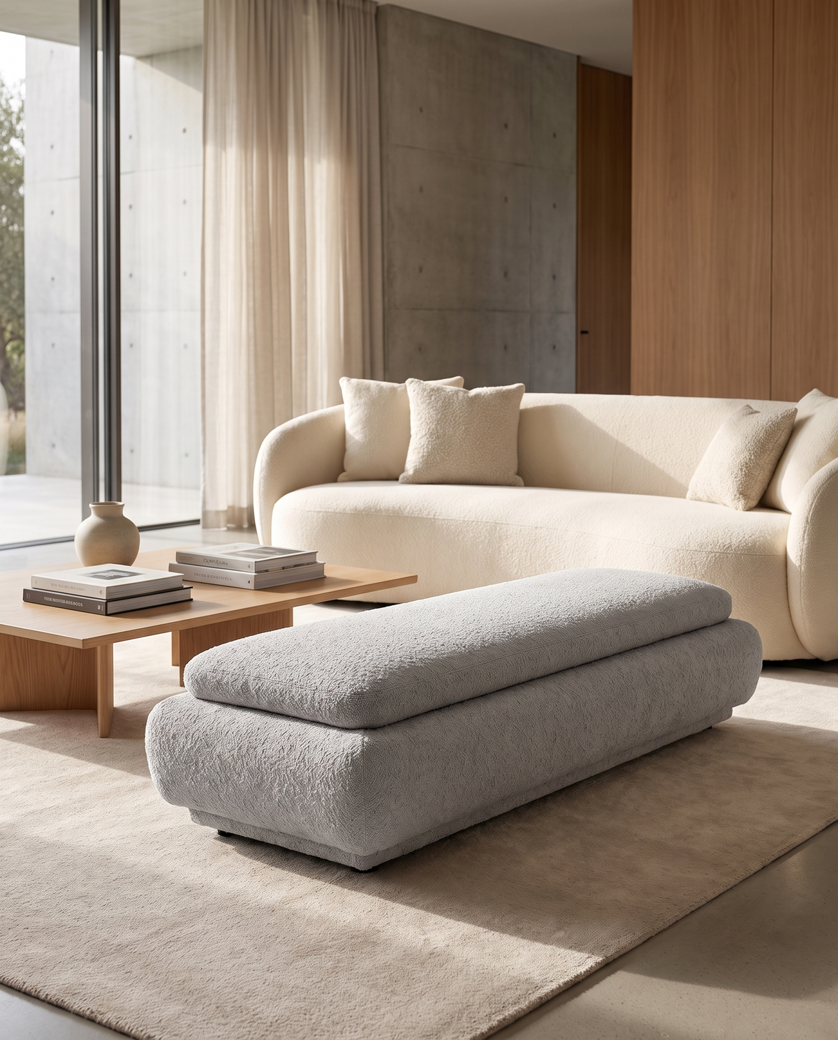 The Loaf Modern Upholstered Bench