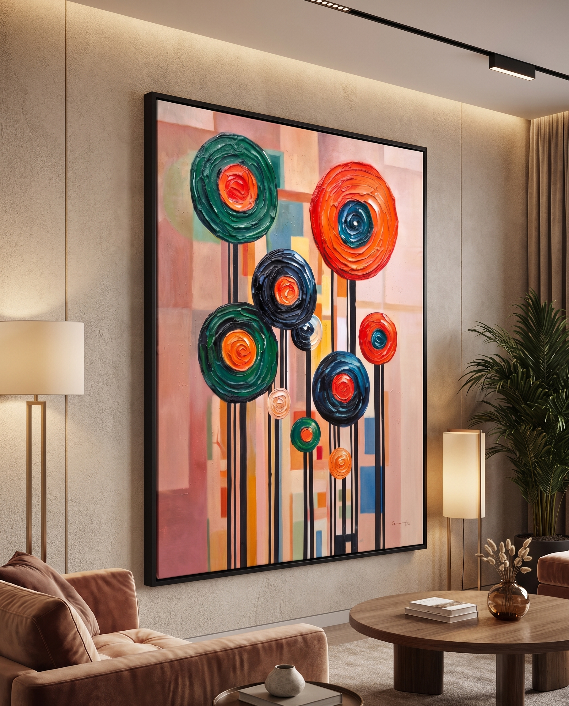 The Mid-Century Grove - Modern Wallart