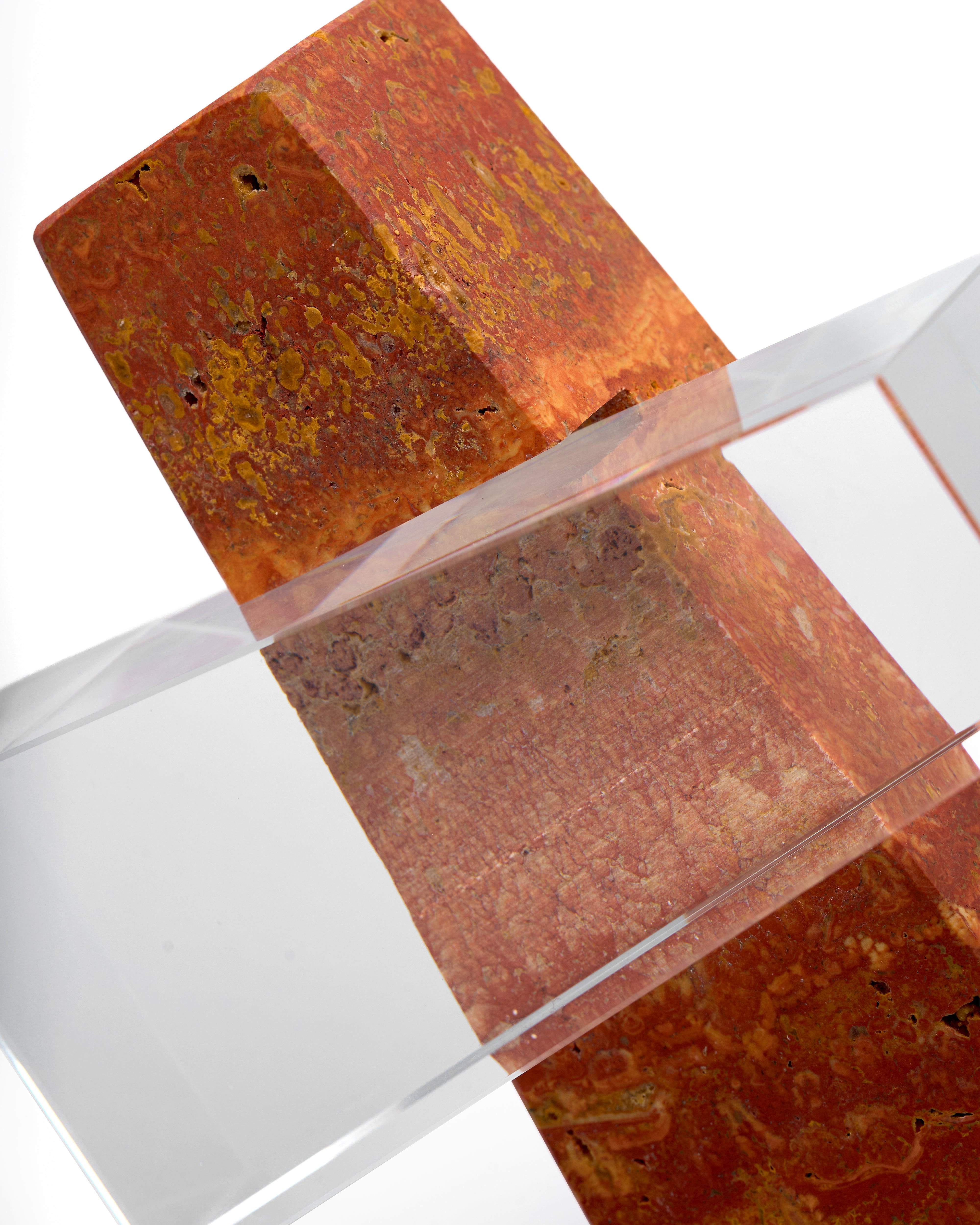 The Obelisk Balance Red Stone Decor
