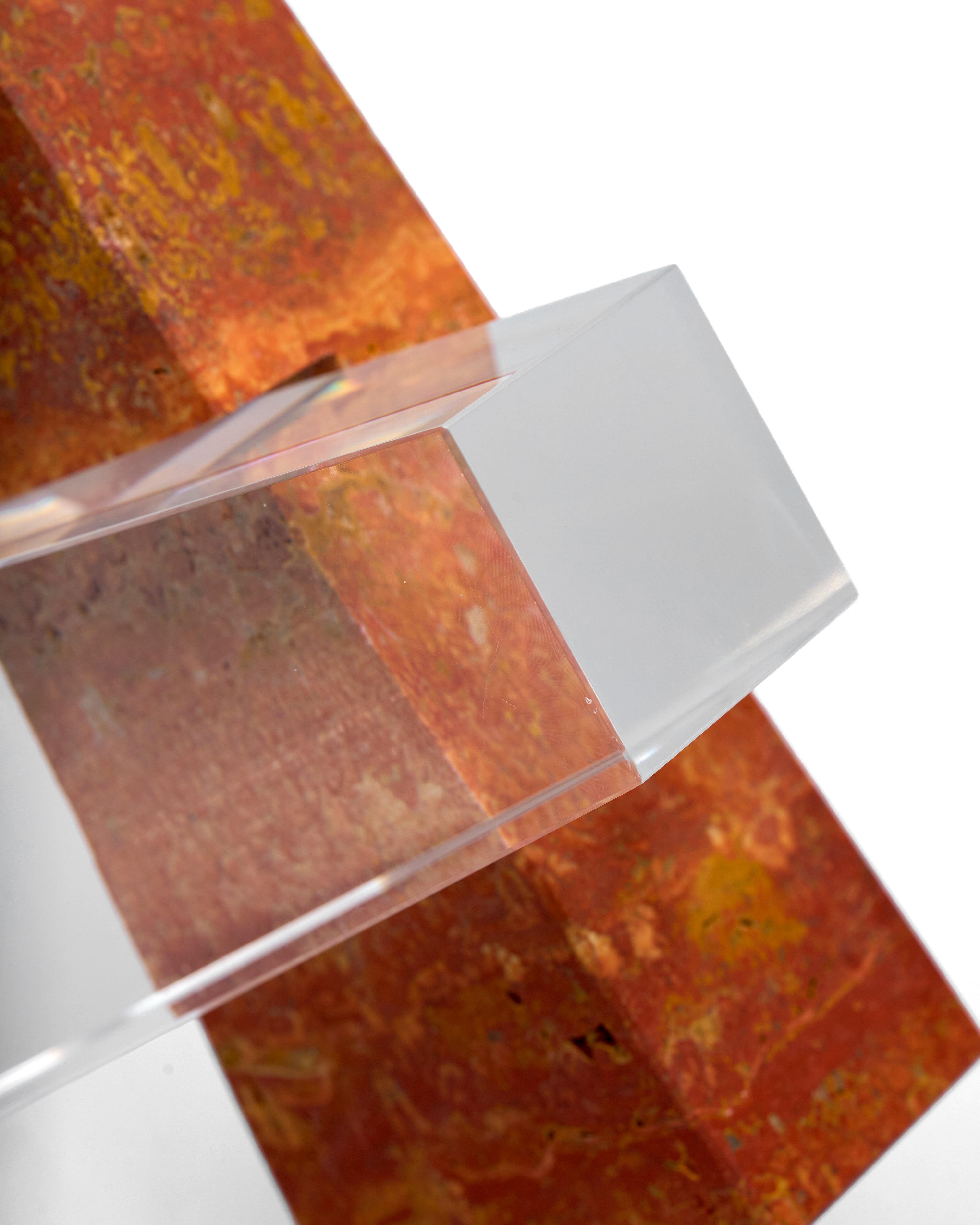 The Obelisk Balance Red Stone Decor