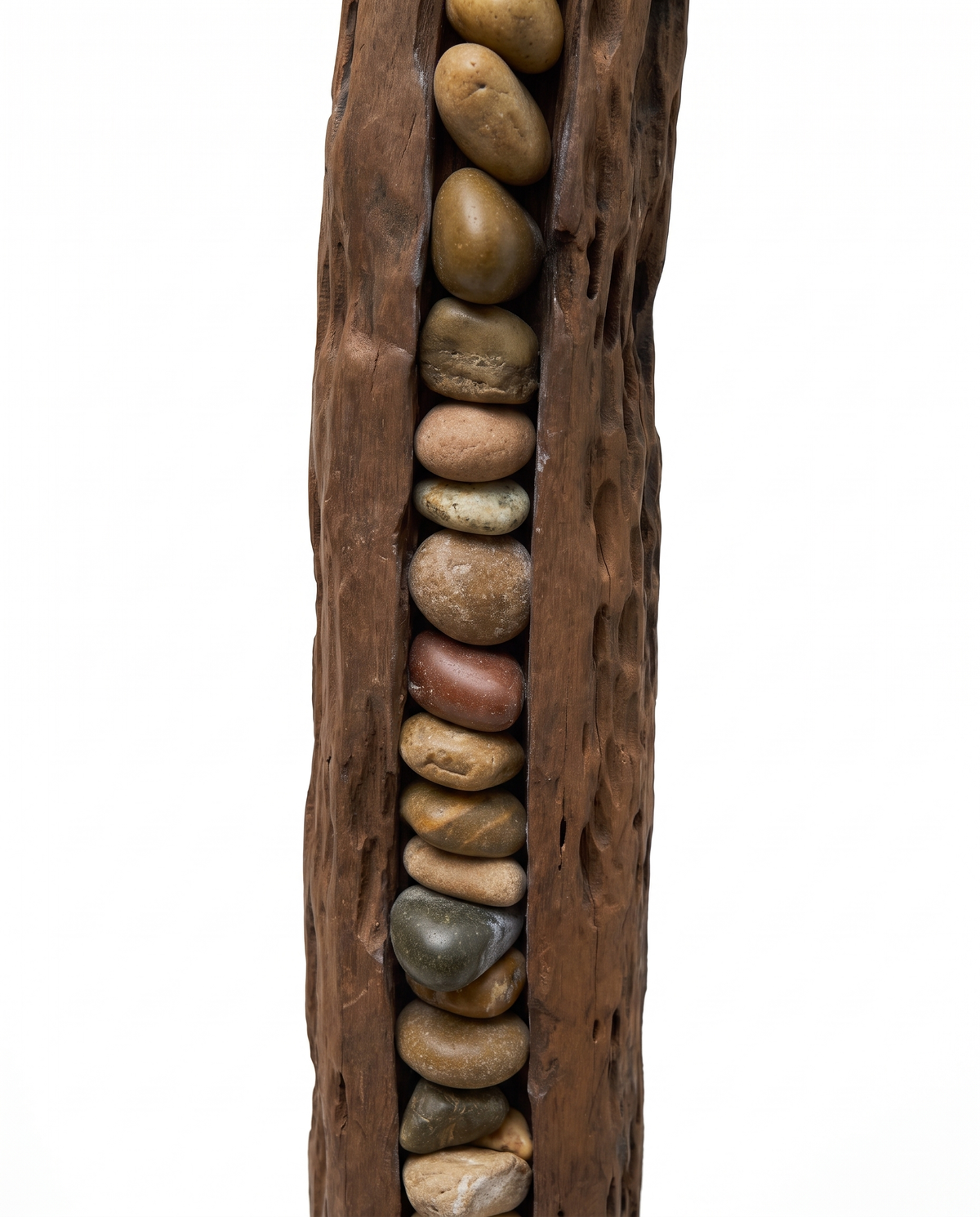 The Sylvan Pillars - Modern Wooden Sculpture