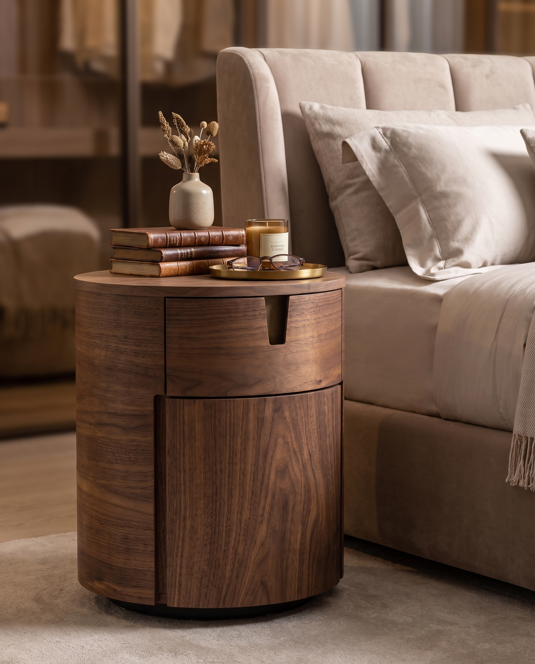 Verona Nightstand Bedside Table(Set of 2)