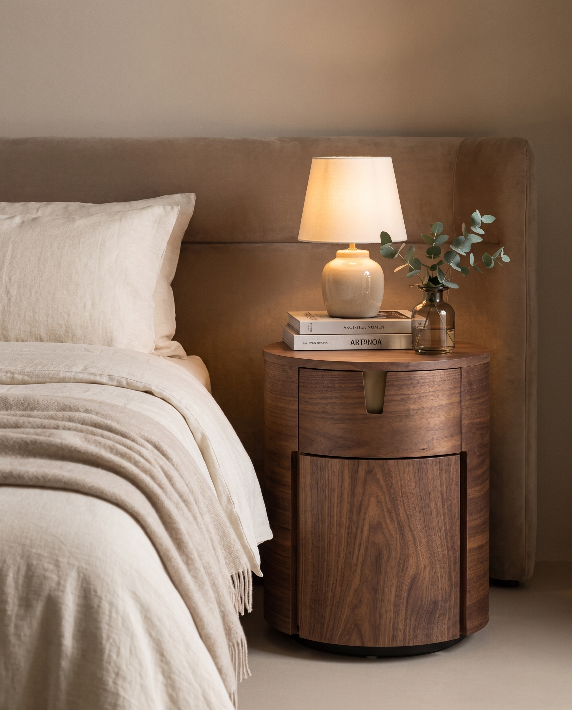 Verona Nightstand Bedside Table(Set of 2)