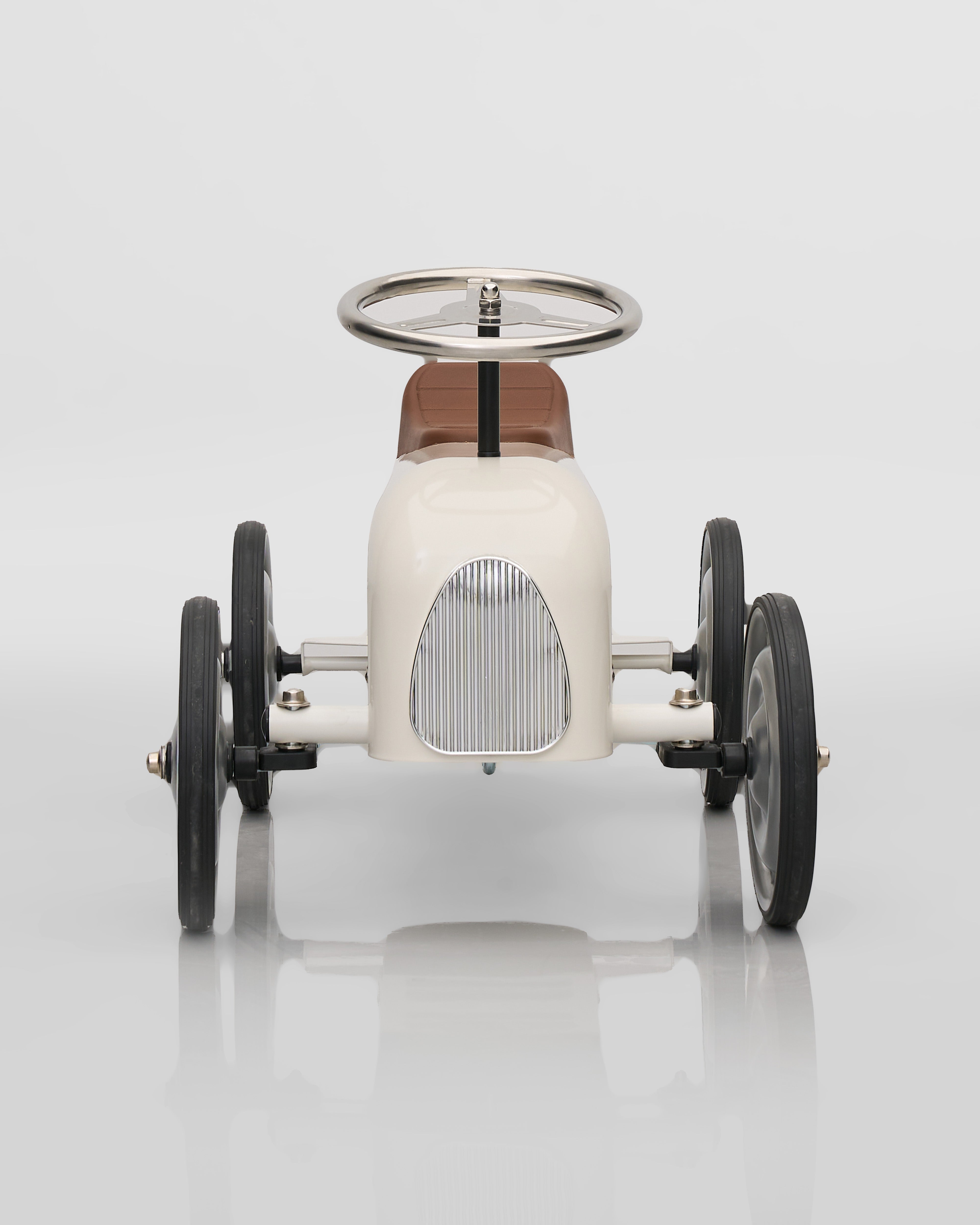 vintage Model car decor with a minimalist design on a white background