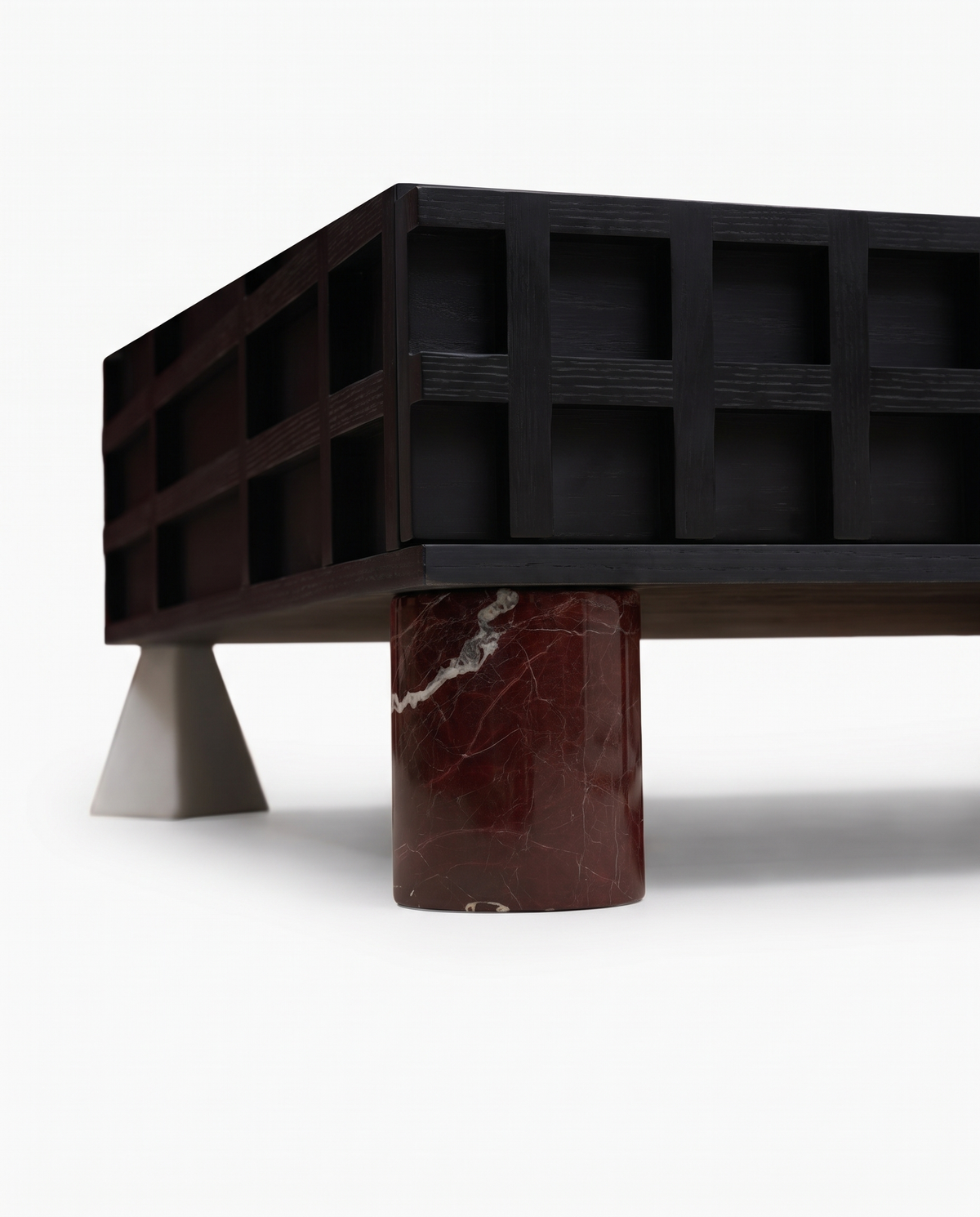 Waffle-Plinth Coffee Table
