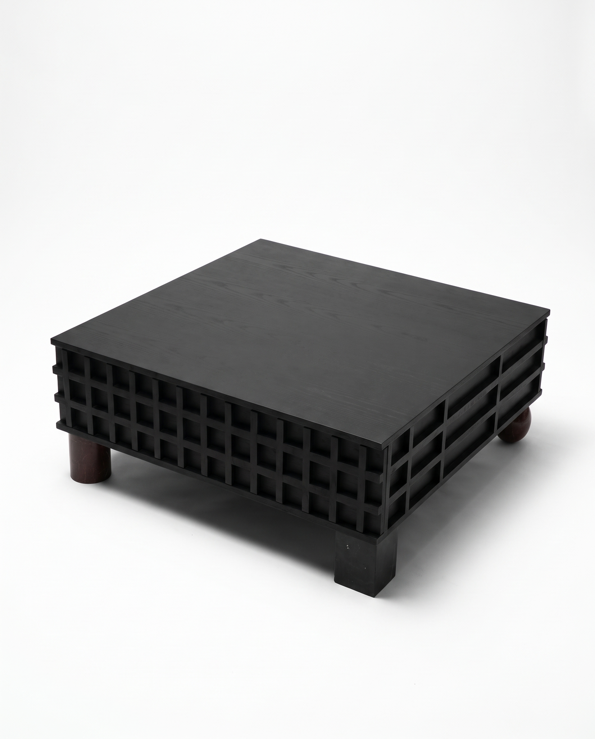 Waffle-Plinth Coffee Table