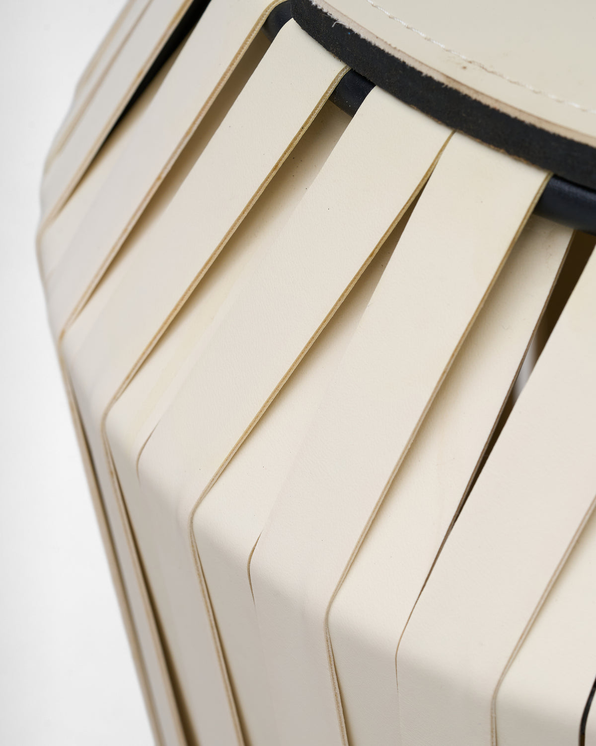 Willow Drum Side Table/Stool - Off White