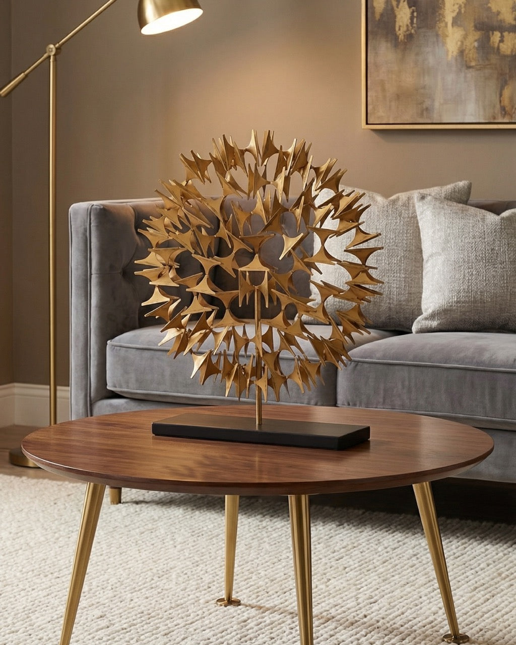 Decorative metallic sculpture 