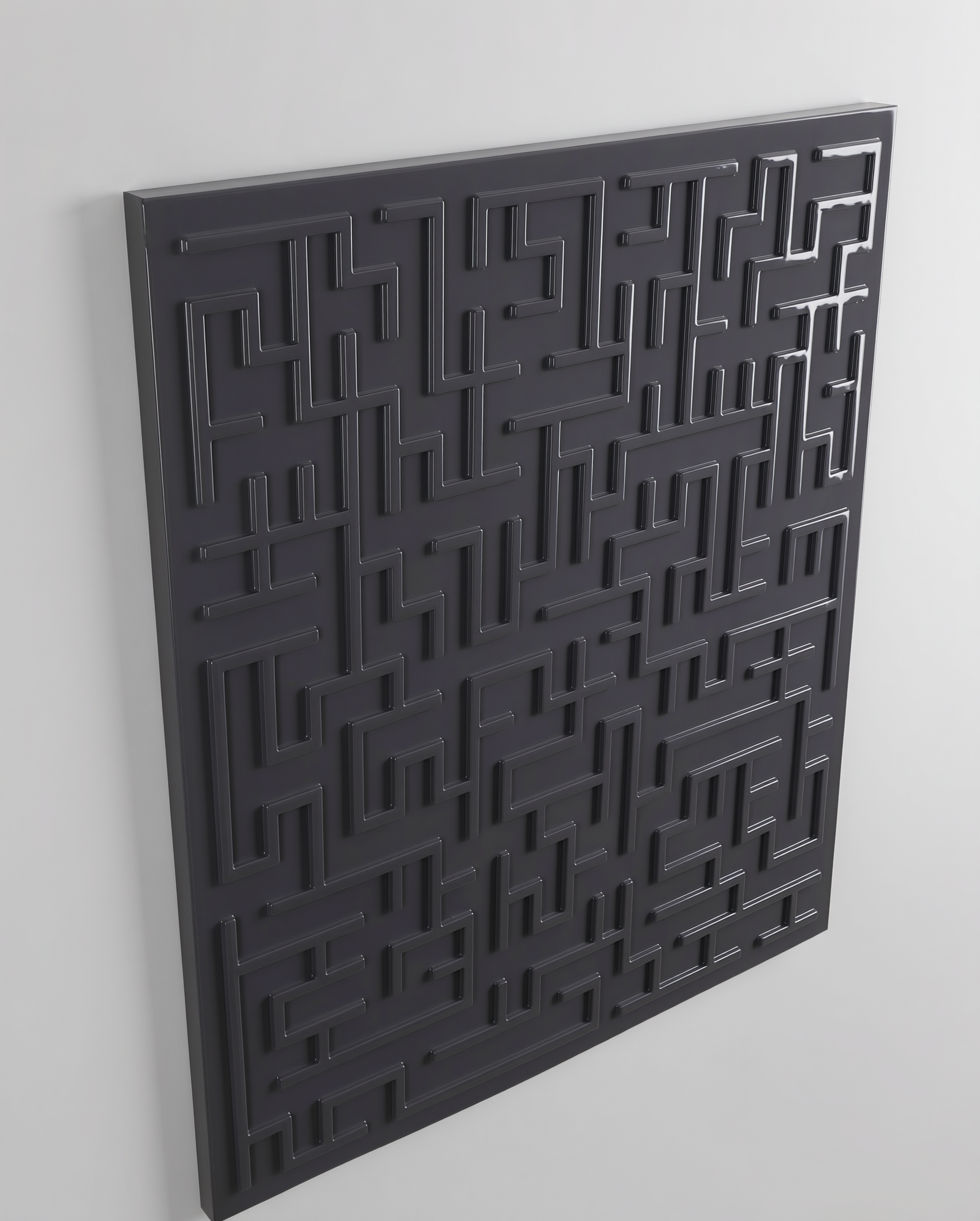 Grey Harmony Maze Wall Art