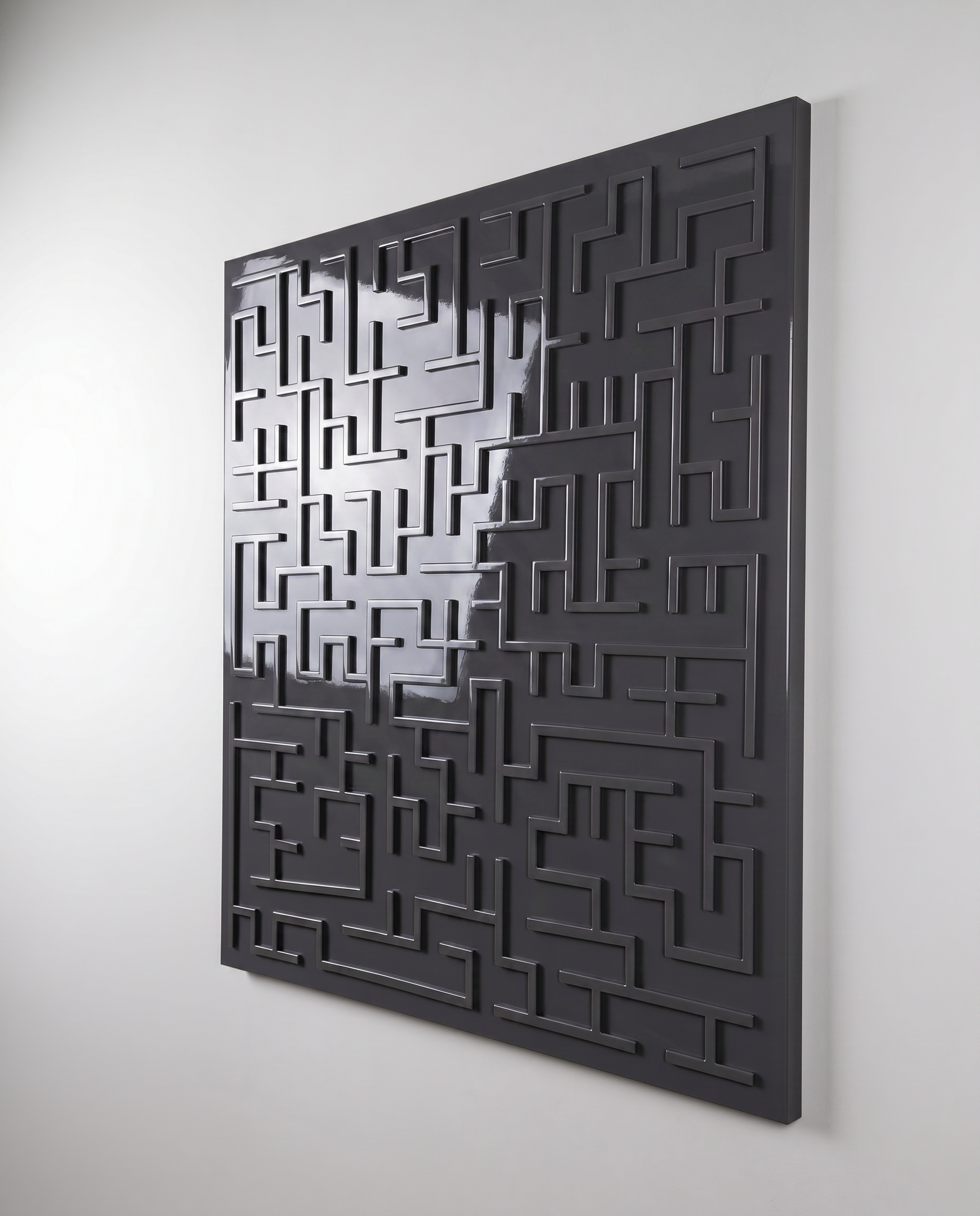 Grey Harmony Maze Wall Art