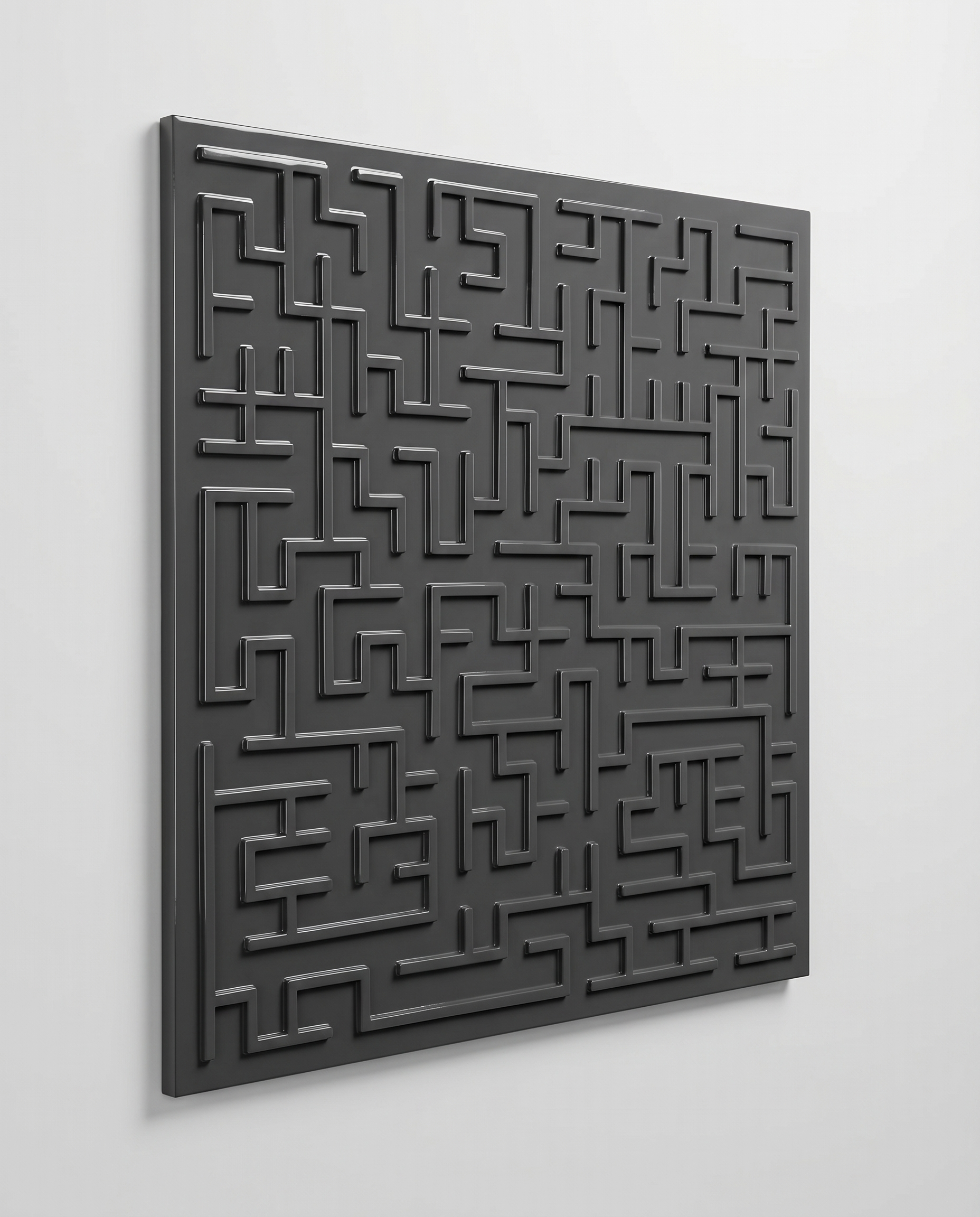 Grey Harmony Maze Wall Art