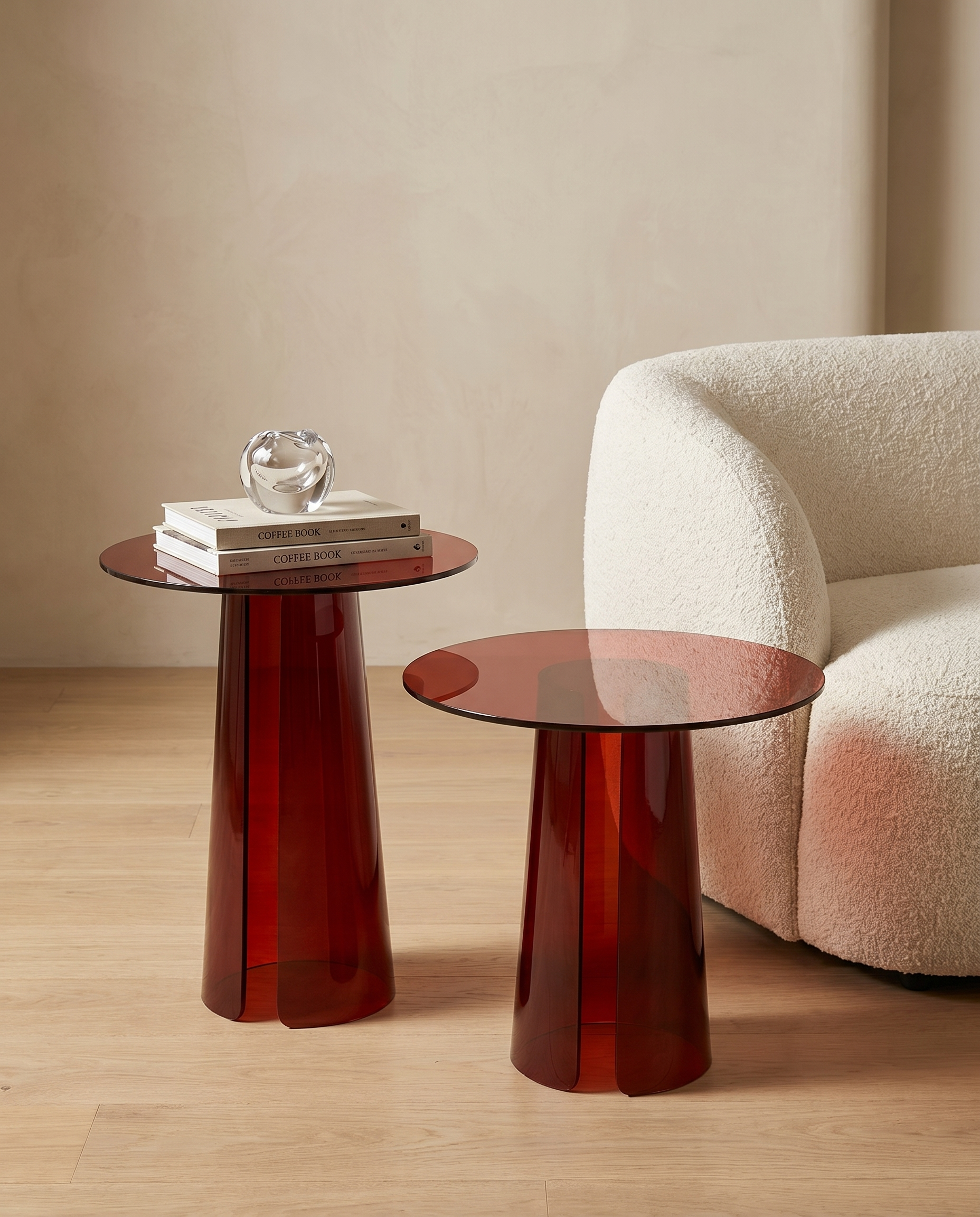 Rheo Acrylic Split Side Table