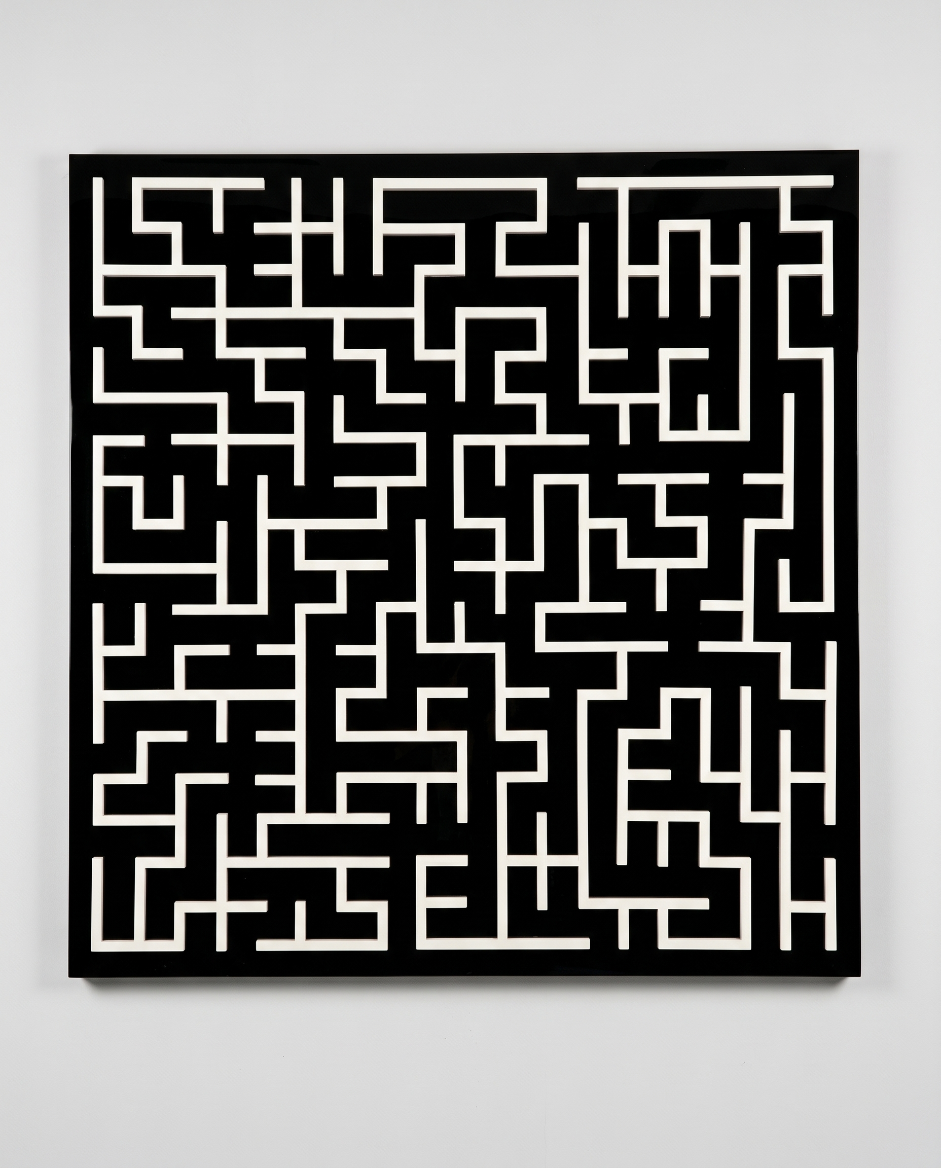 Harmony Maze Wall Art - Black & White