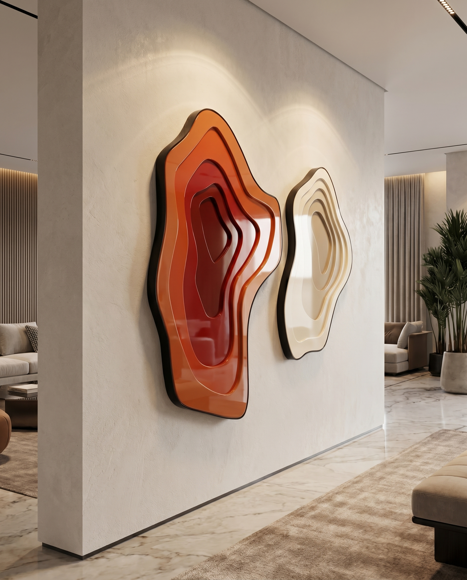 Ember Flow - Modern Acrylic Wallart