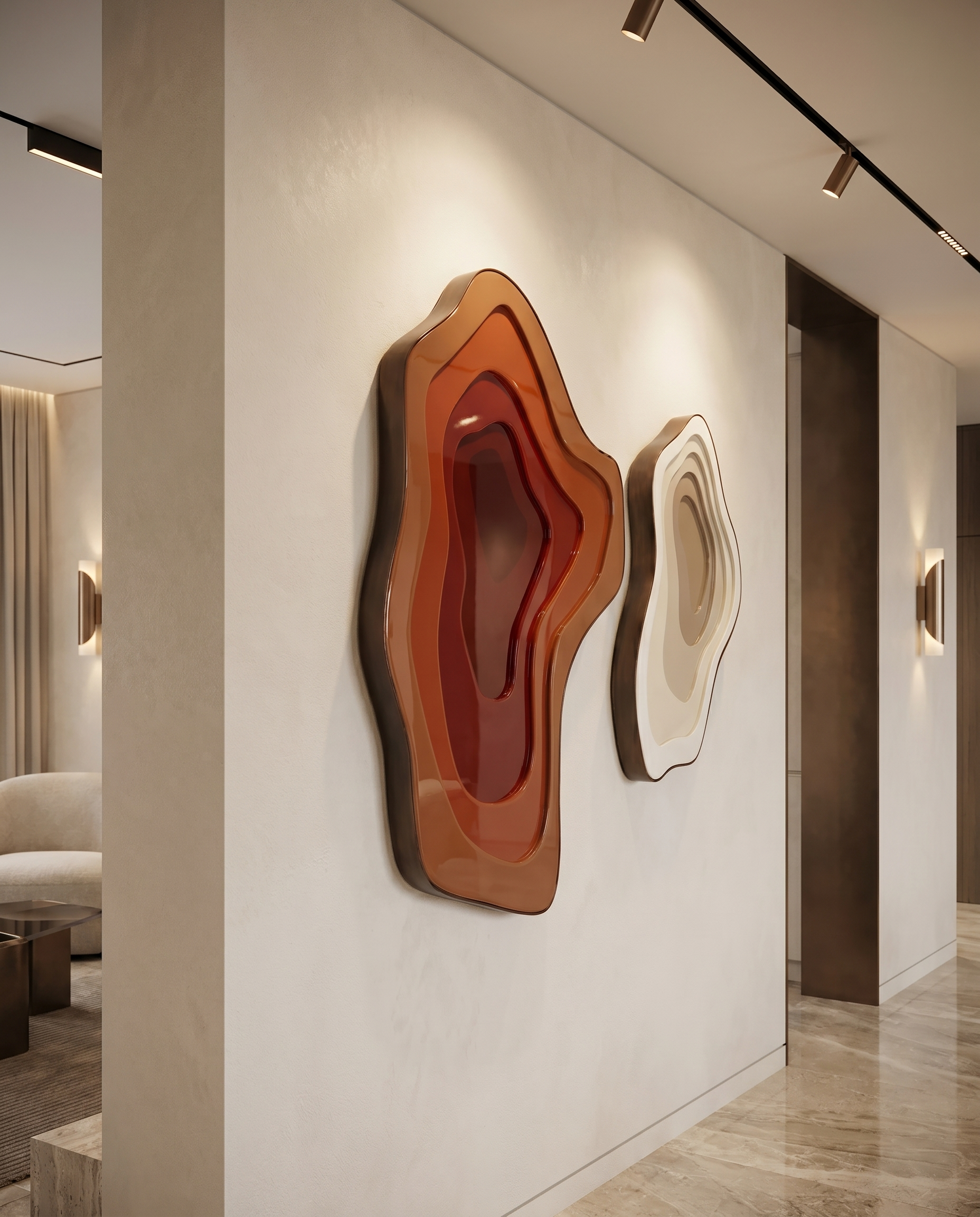 Ember Flow - Modern Acrylic Wallart