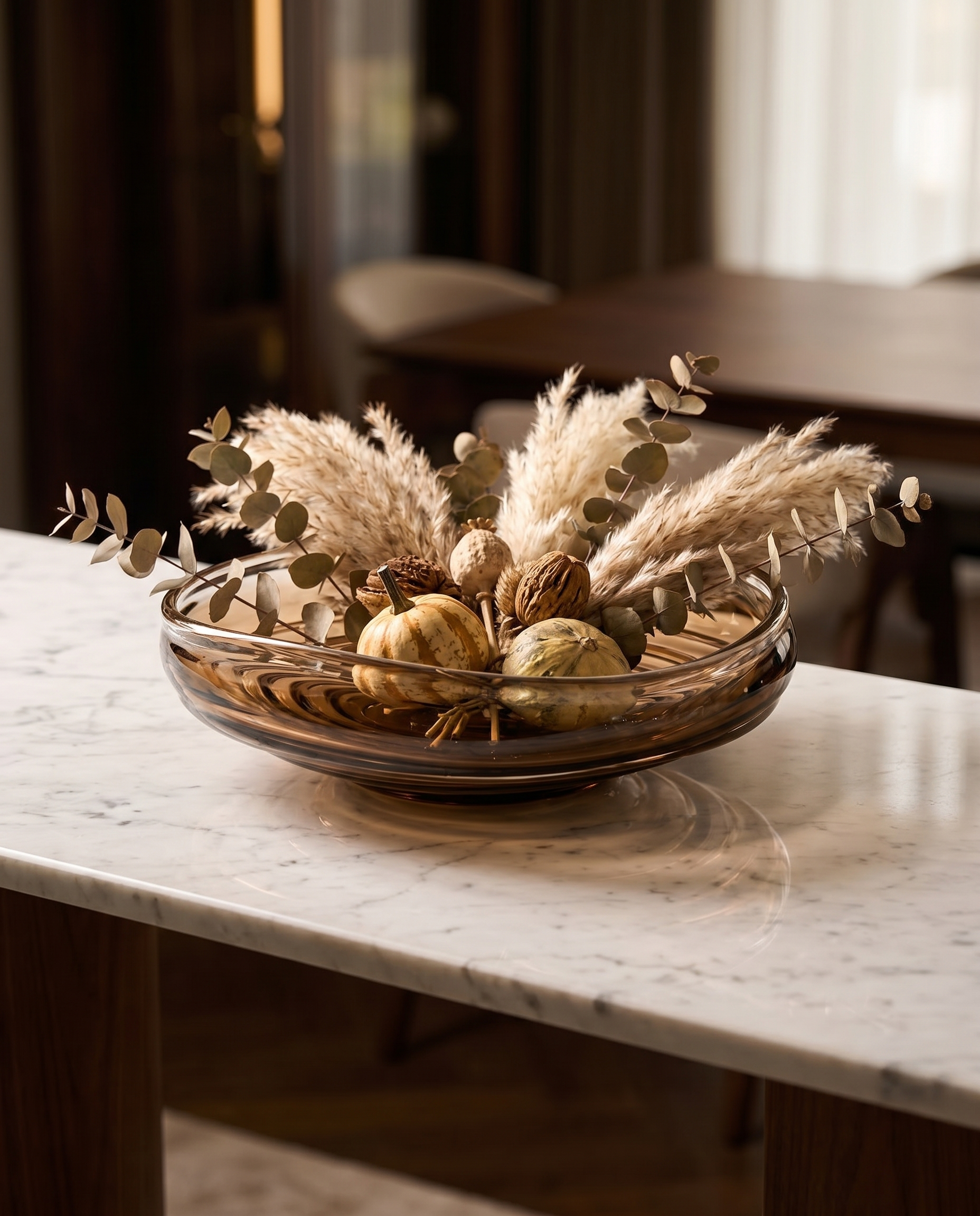 Levora Brown Crystal Fruit Tray