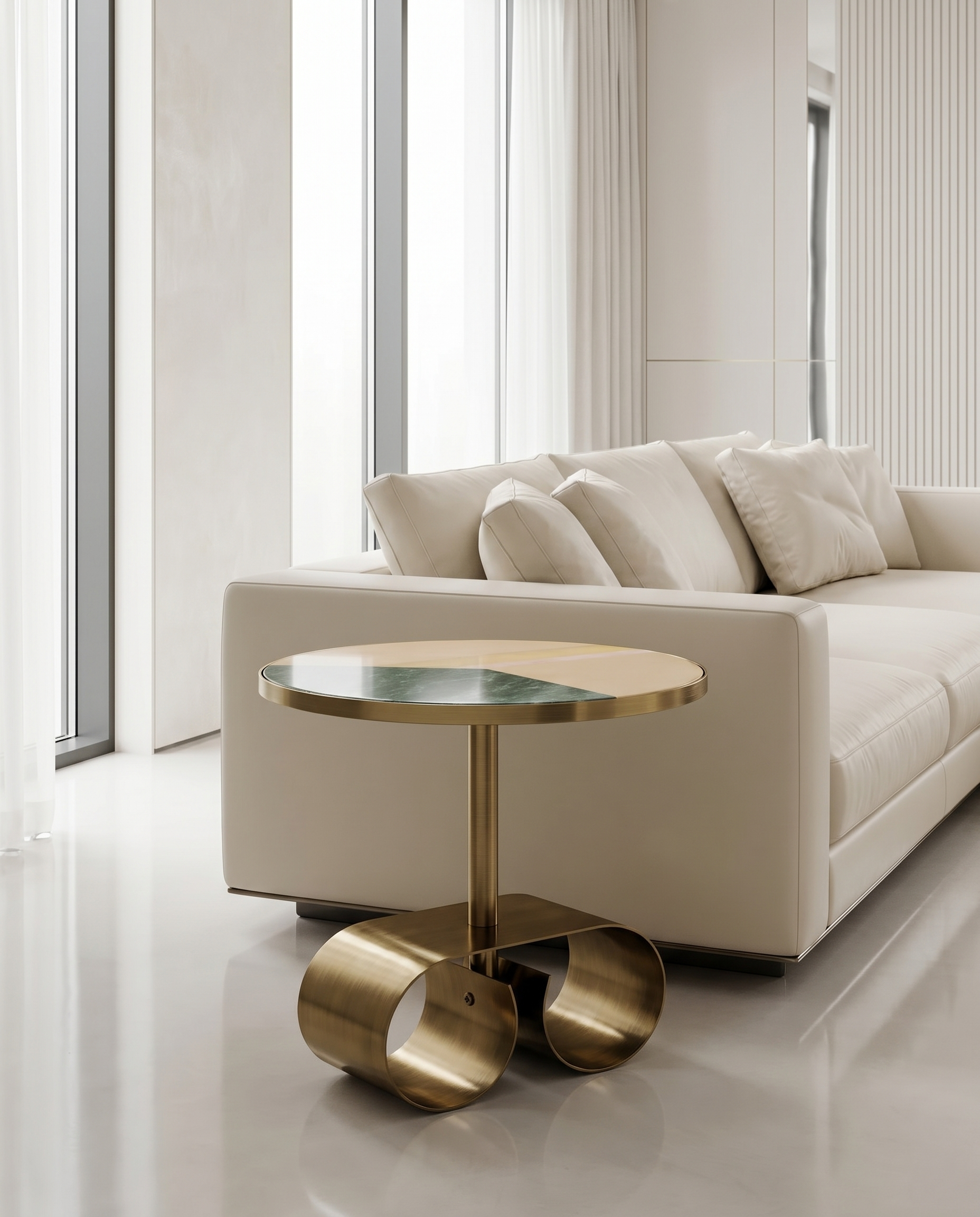 Anthro Round Side Table
