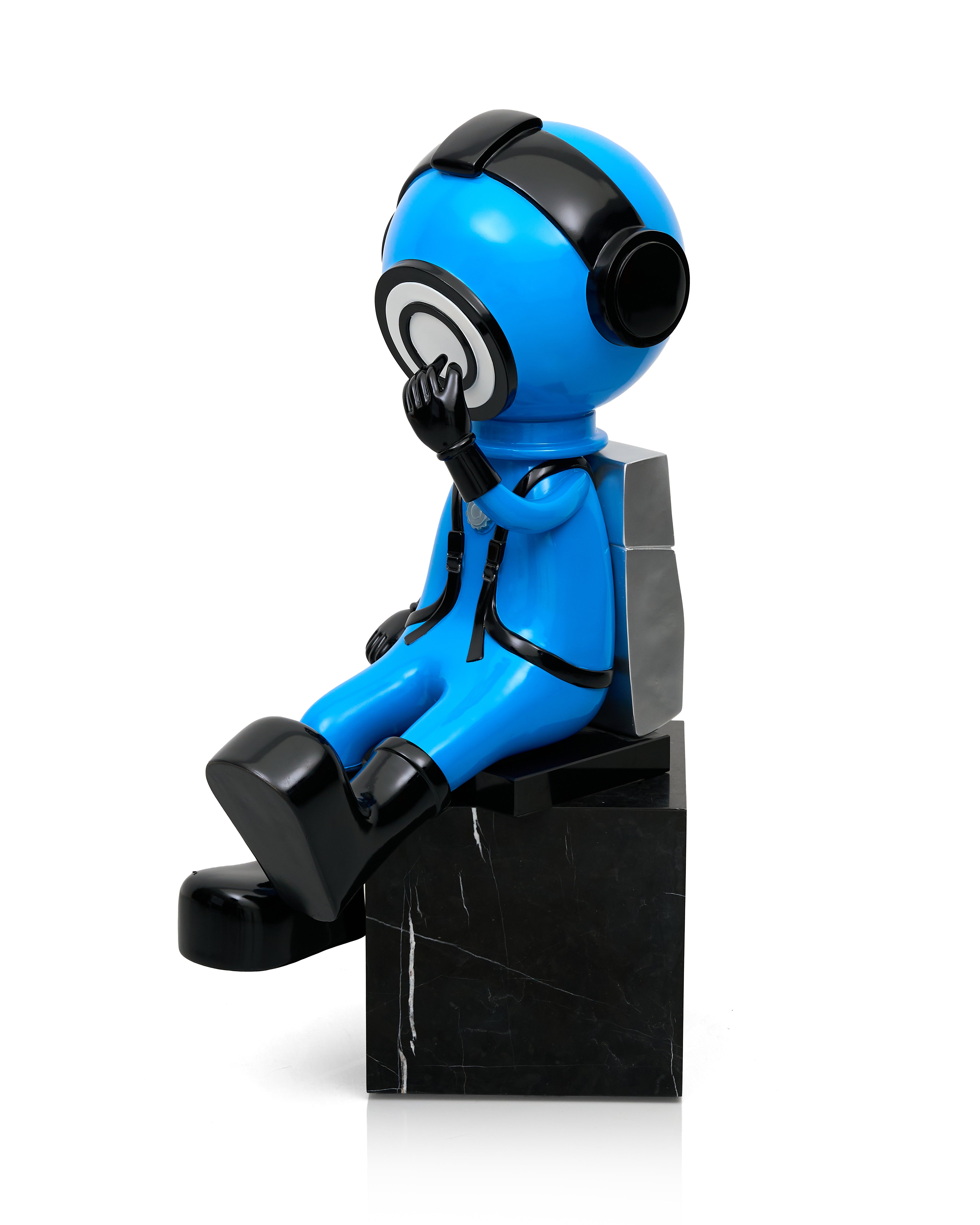 Modern Astro Blue Large Figurine (Without Pedestal)