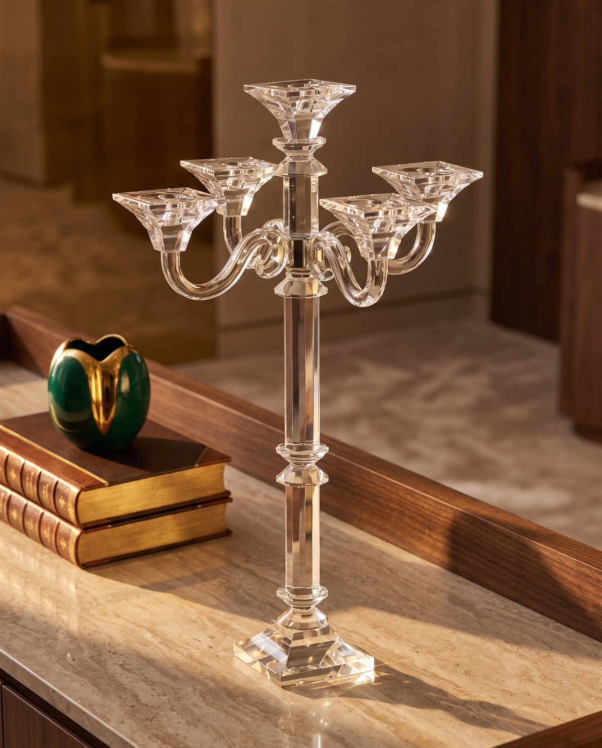 Aethelgard Crystal Candelabra