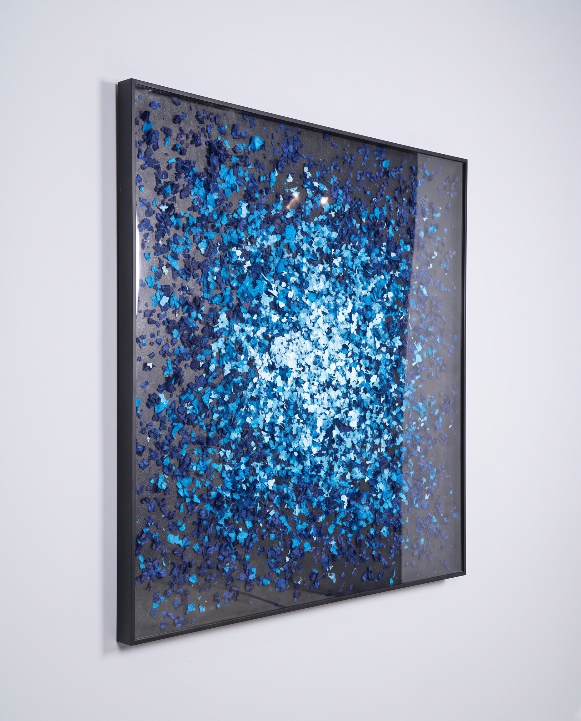 Azure Petals - Floral Blossom Modern Wallart