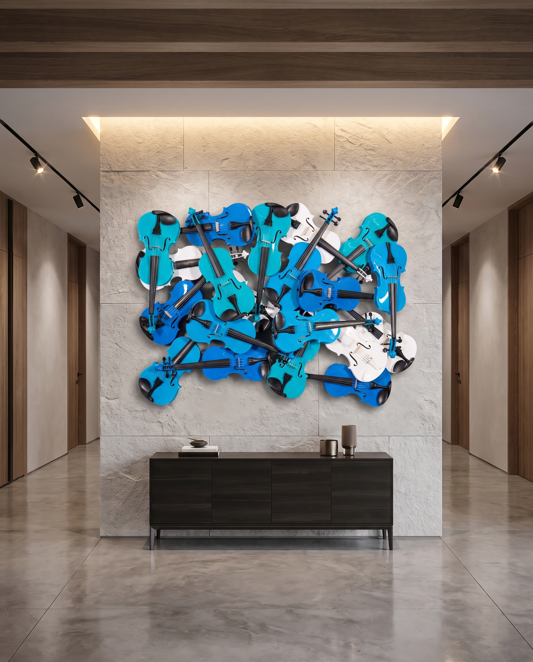 Azure Symphony - Violin Wallart