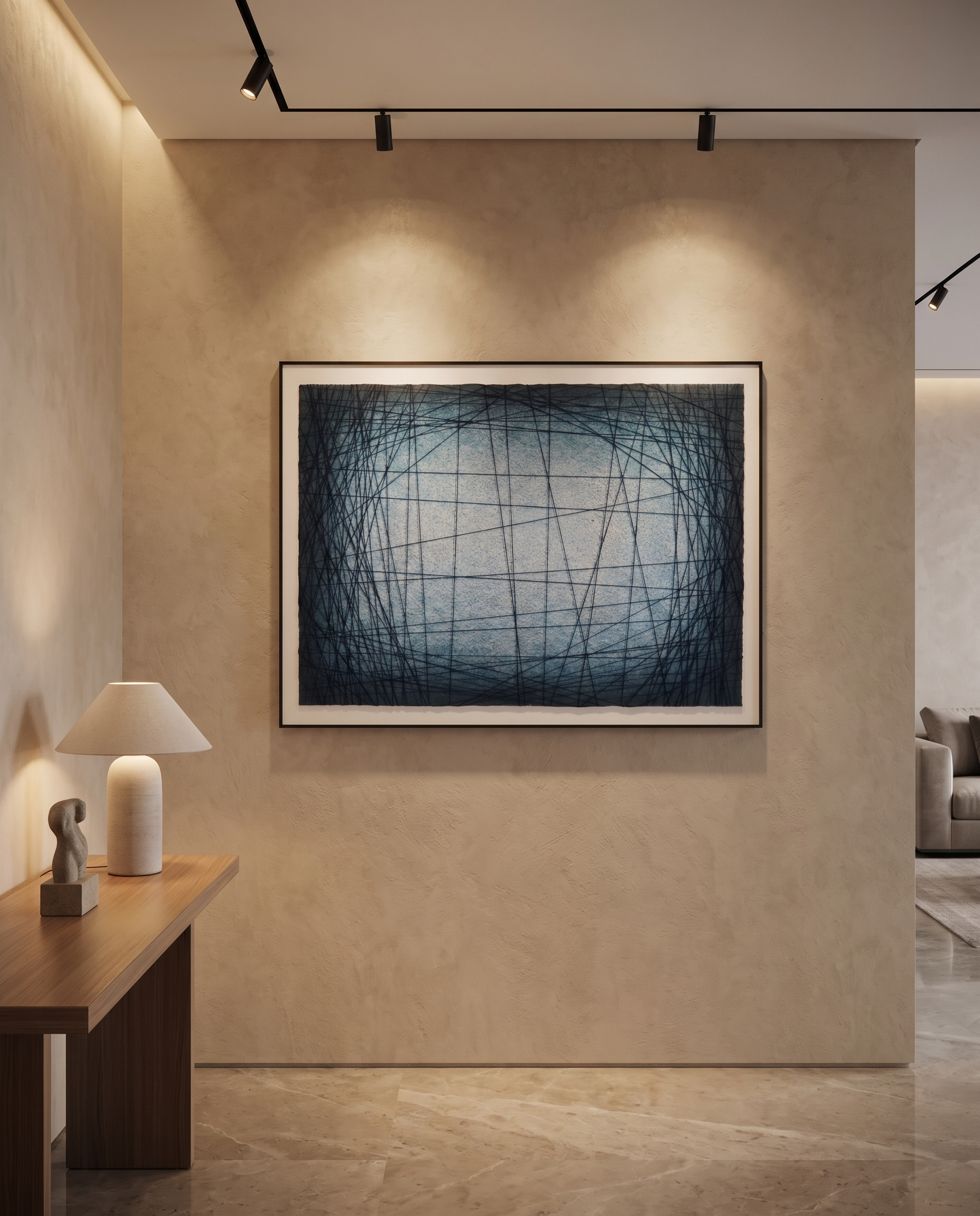 Azure Weave - Modern Luxury Wallart