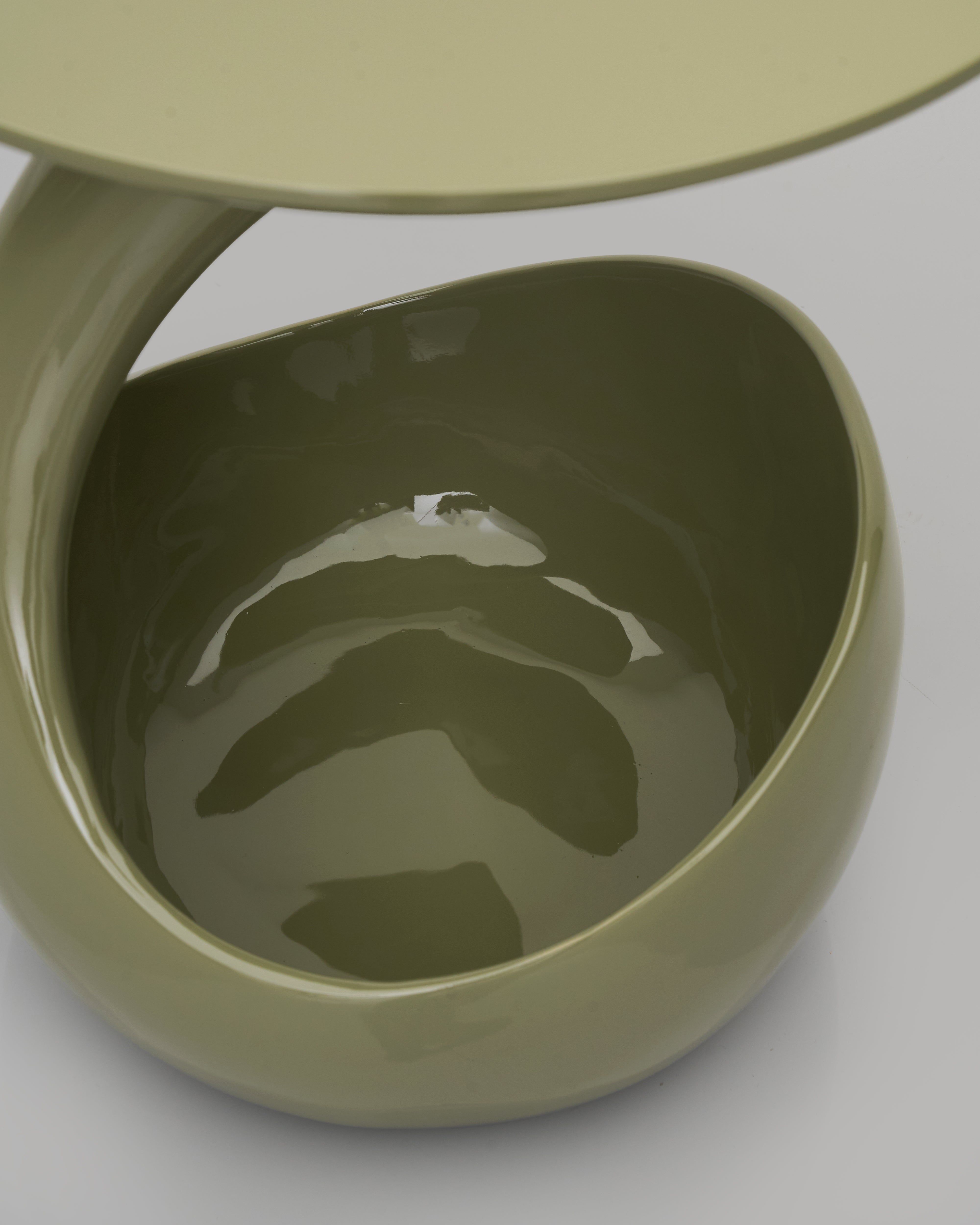 Detailed view of Basket Base Accent Side Table highlighting artisanal weave and refined finish
