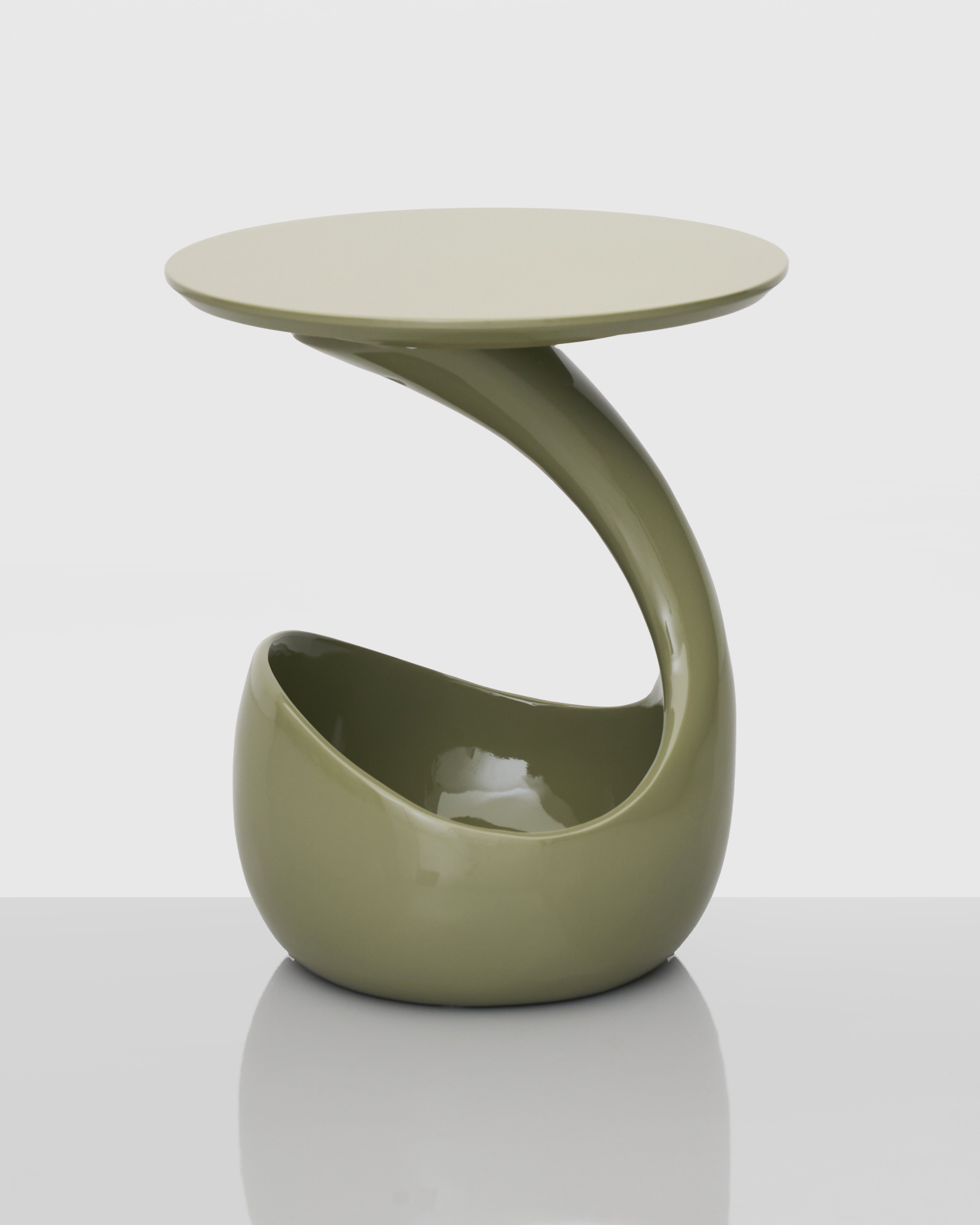 Detailed view of Basket Base Accent Side Table highlighting artisanal weave and refined finish
