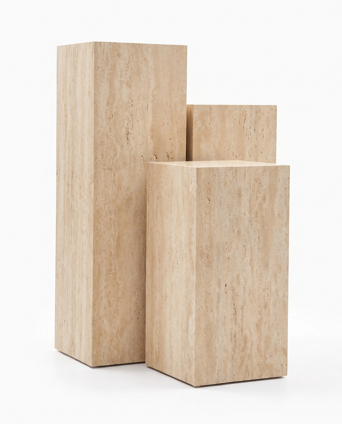 The Monolith Trio Pedestals - Beige