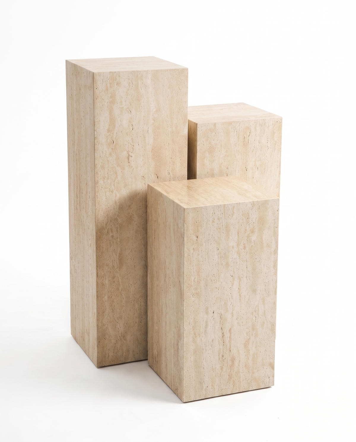 The Monolith Trio Pedestals - Beige